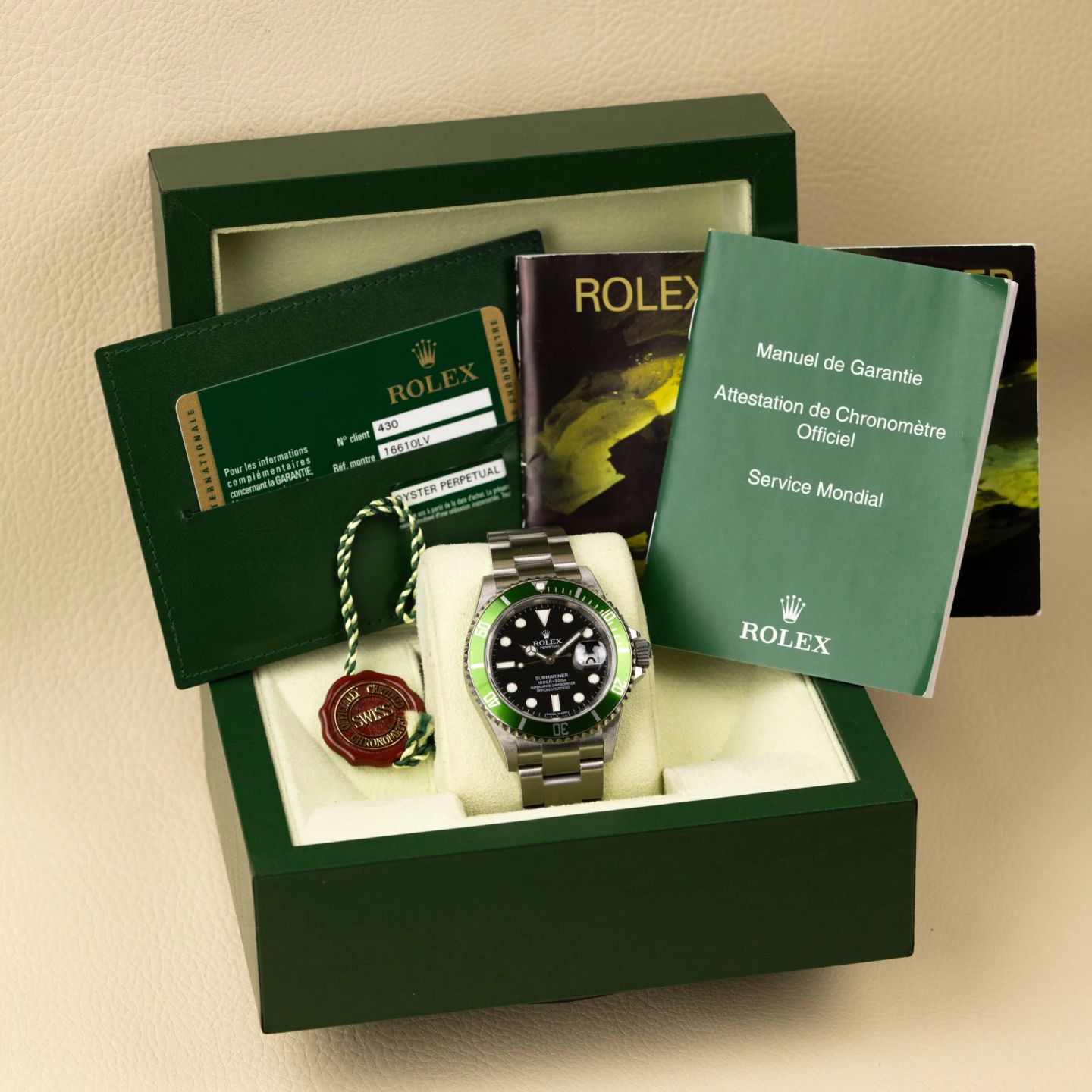 Rolex Submariner Date 16610LV (2010) - Black dial 40 mm Steel case (8/8)