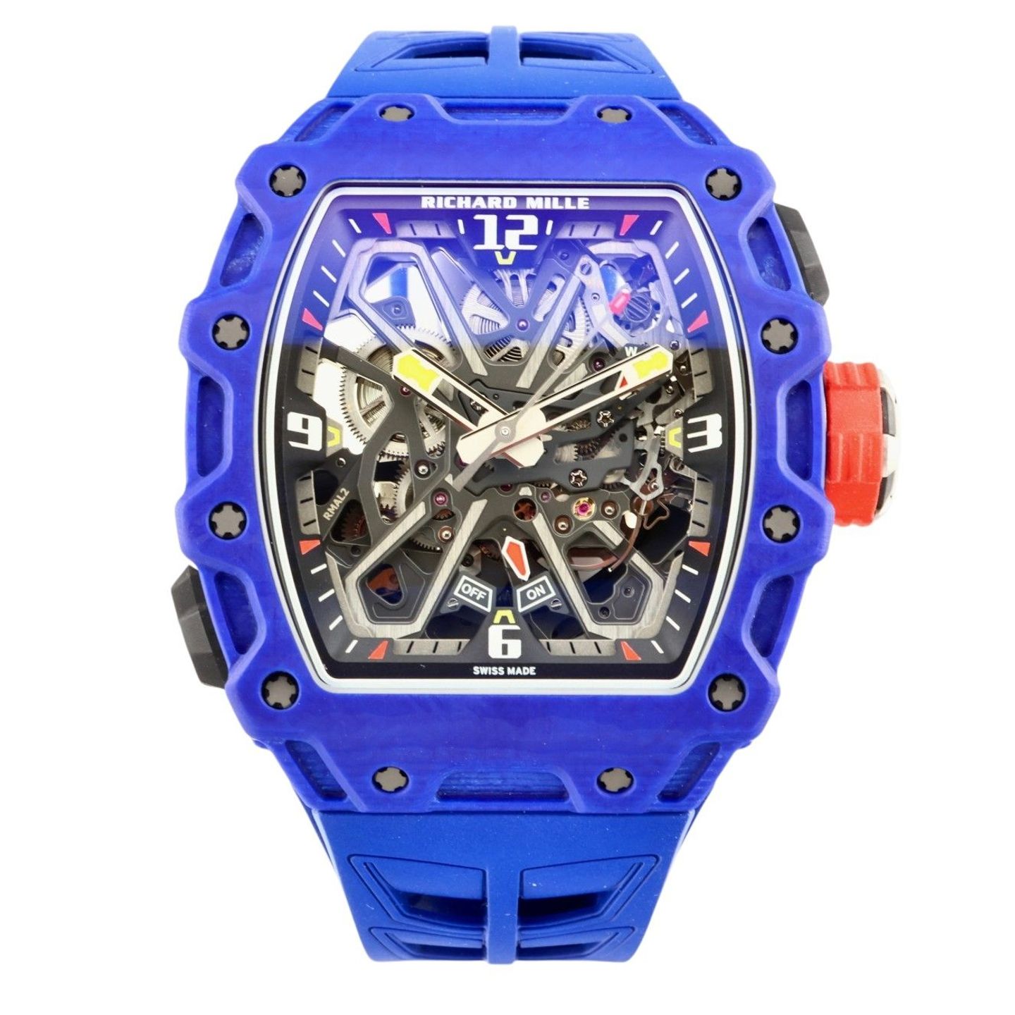 Richard Mille RM 035 RM35-03 FQ (2025) - Transparant wijzerplaat 43mm Carbon (1/8)