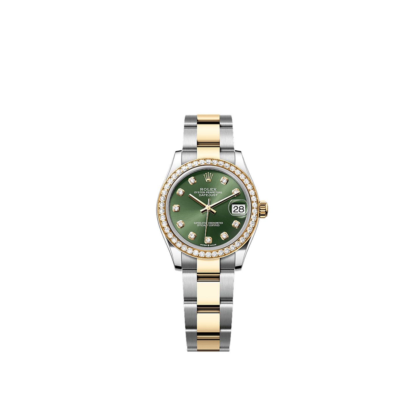 Rolex Datejust 31 278383RBR (2025) - Green dial 31 mm Gold/Steel case (1/1)