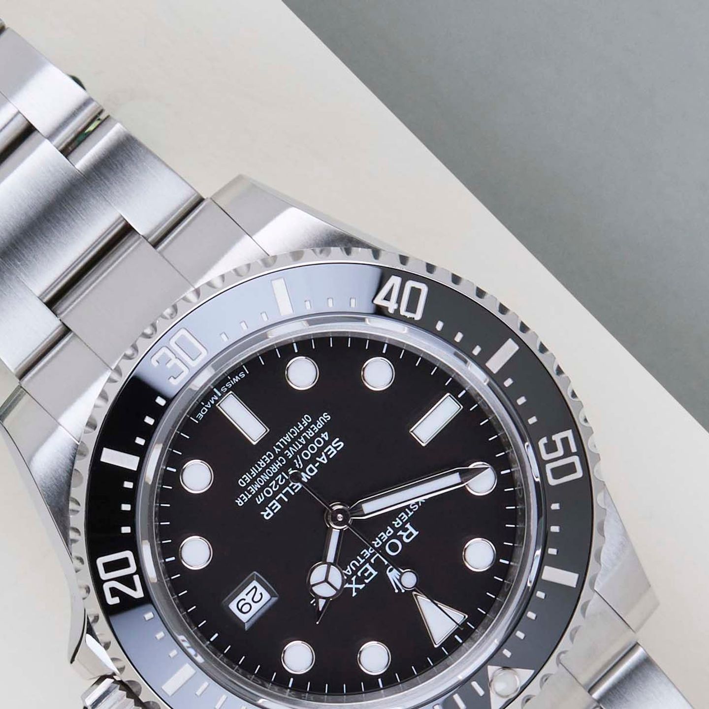 Rolex Sea-Dweller 4000 116600 (2017) - Zwart wijzerplaat 40mm Staal (4/8)
