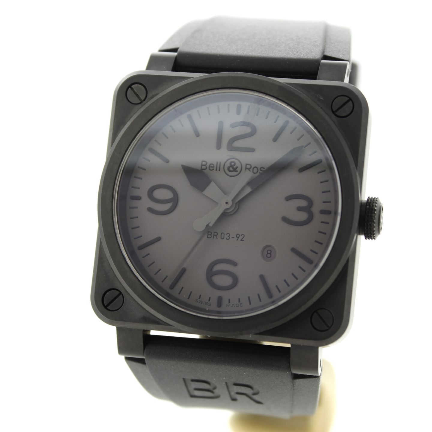 Bell & Ross BR 03 BR03-92-CBL (2018) - Zwart wijzerplaat 42mm Keramiek (2/14)