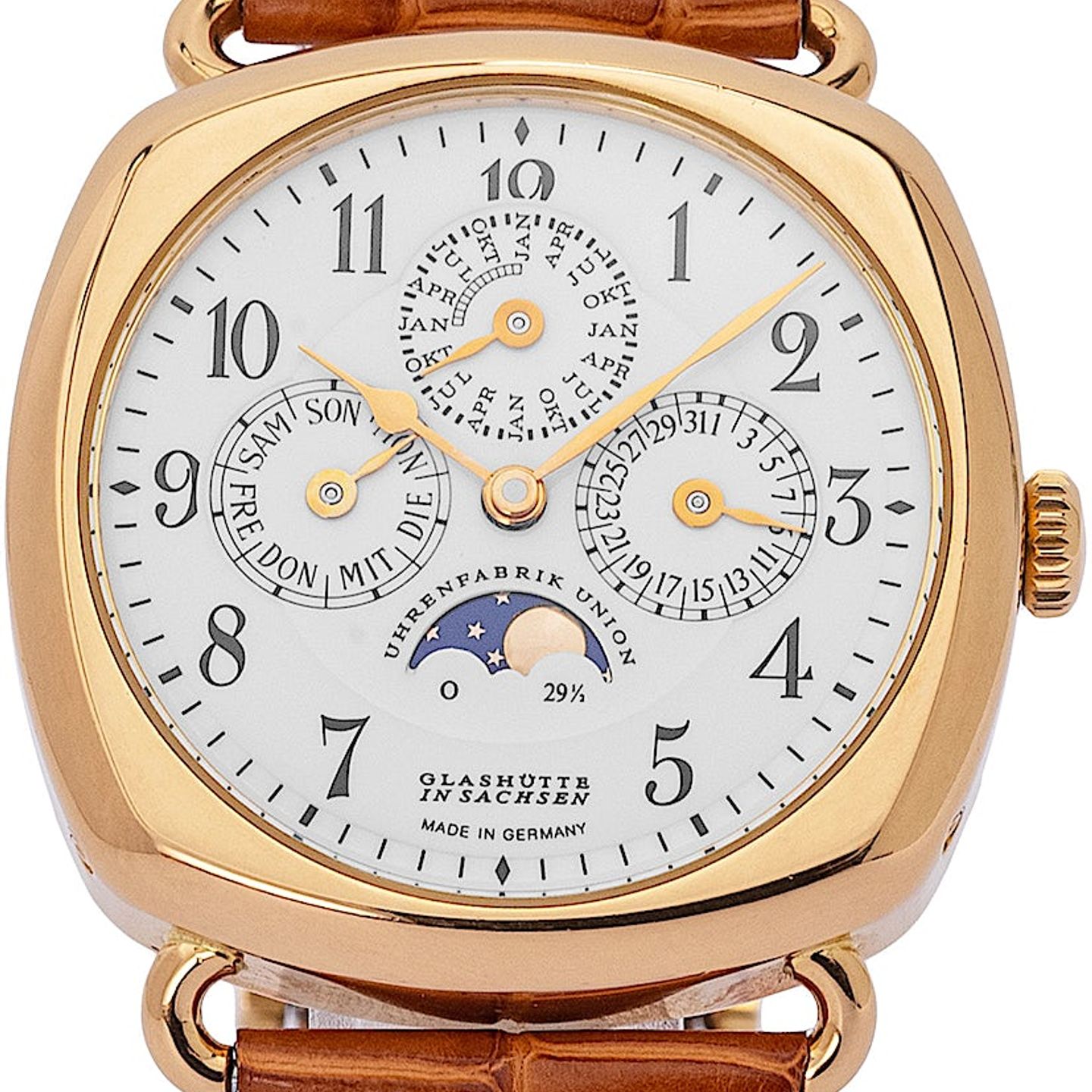 Union Glashütte Unknown 26-32-09-05-10 (2000) - Black dial 40 mm Steel case (1/4)