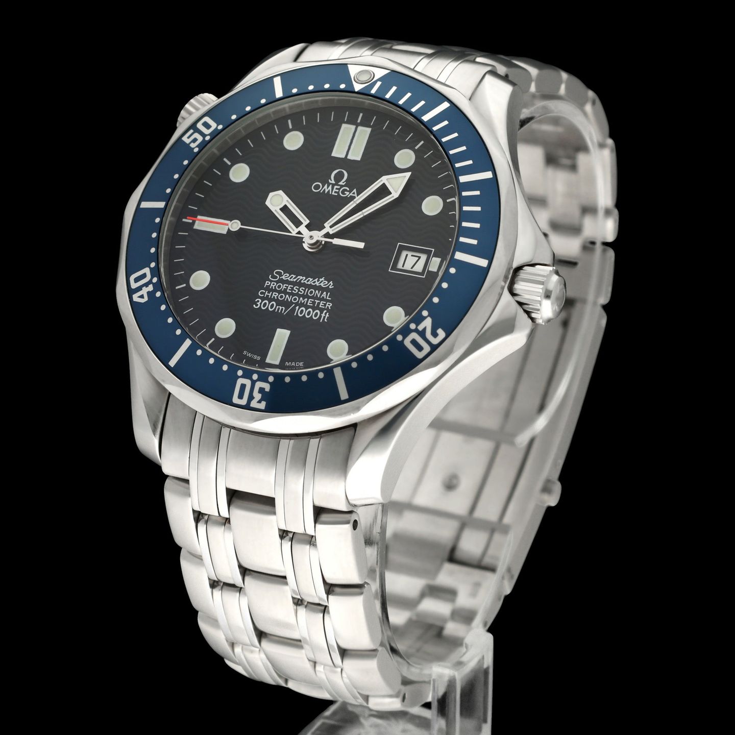 Omega Seamaster Diver 300 M 2531.80.00 (2000) - Blauw wijzerplaat 41mm Staal (2/8)