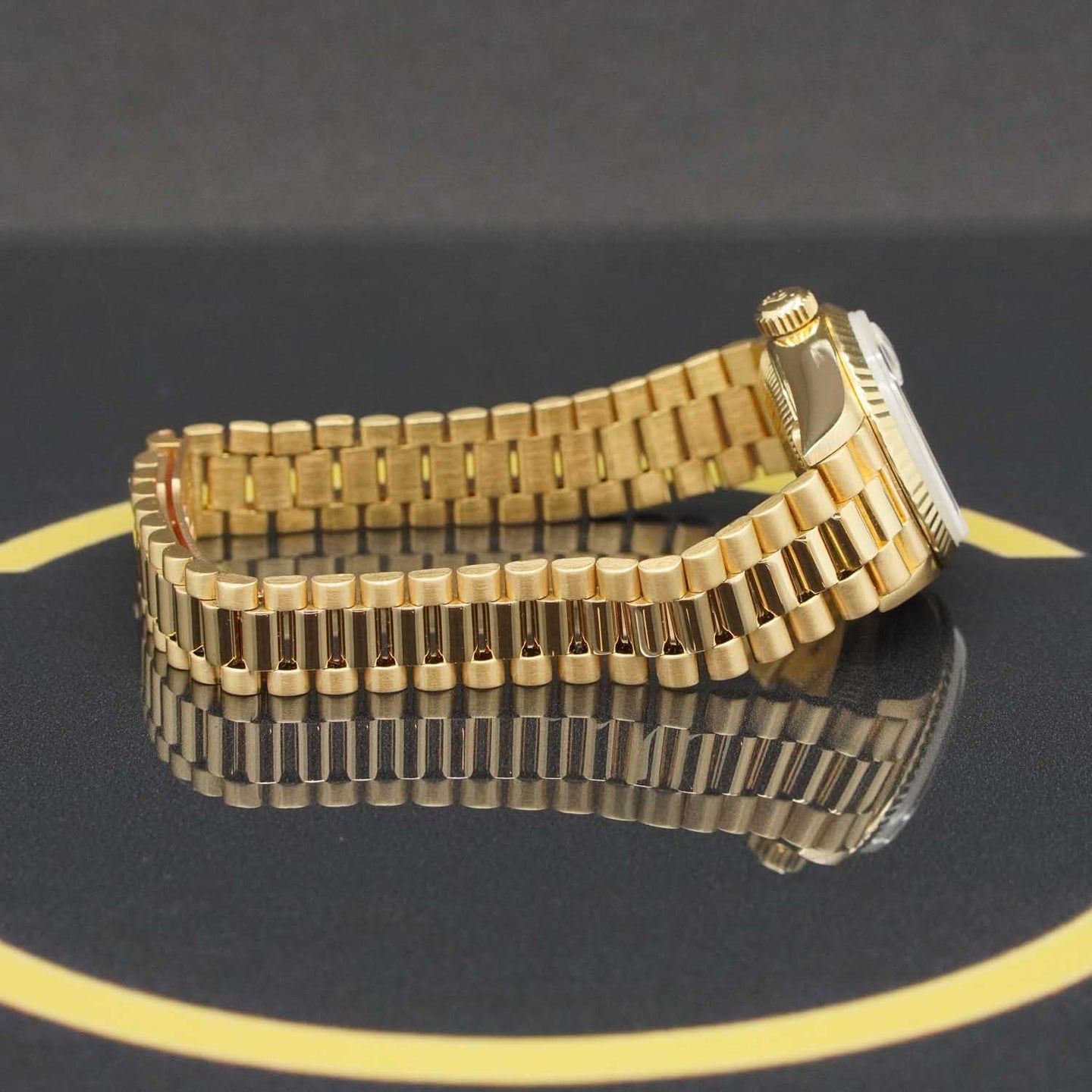 Rolex Lady-Datejust 69178 (1985) - White dial 26 mm Yellow Gold case (6/7)