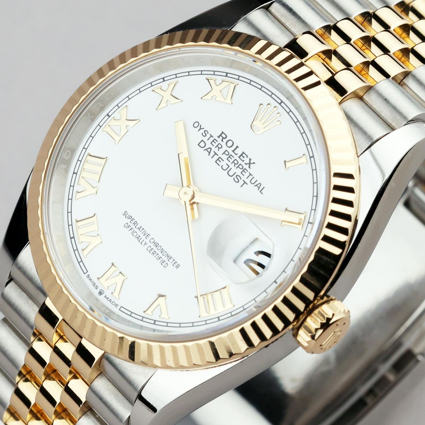 Rolex Datejust 36 126233 (2023) - 36 mm Gold/Steel case (5/8)