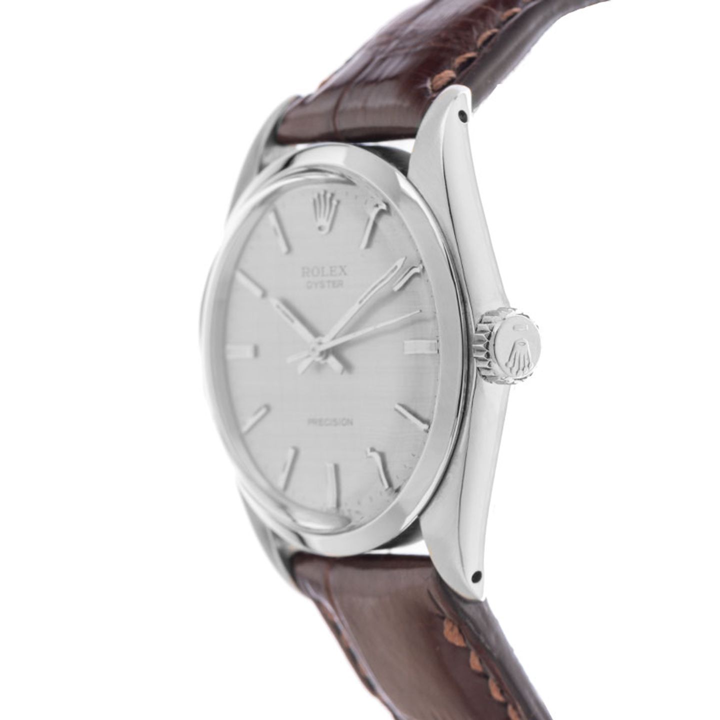 Rolex Oyster Precision 6426 (1972) - Zilver wijzerplaat 34mm Staal (4/8)