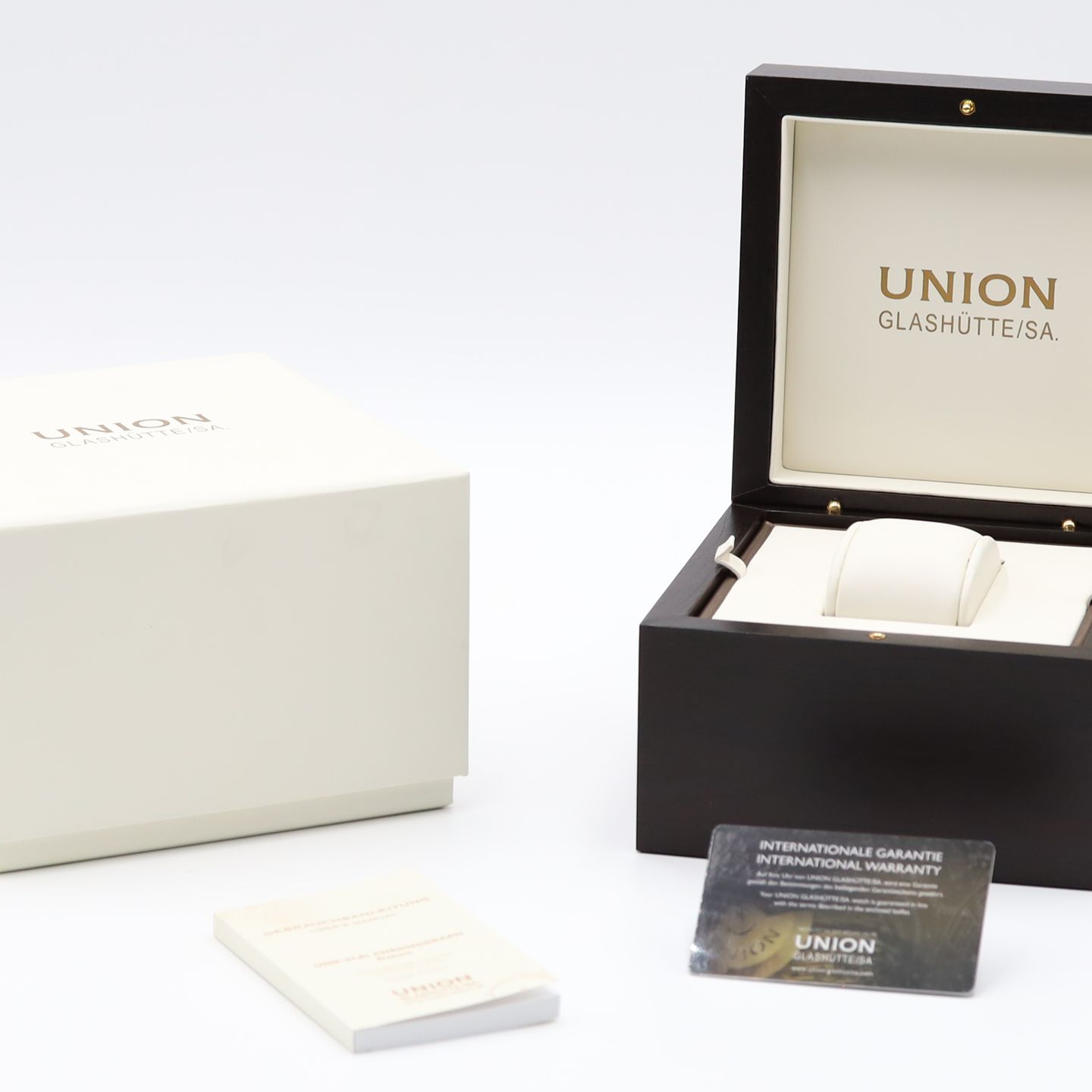 Union Glashütte Belisar Chronograph D009.427.16.052.00 (Unknown (random serial)) - Black dial 45 mm Steel case (8/8)