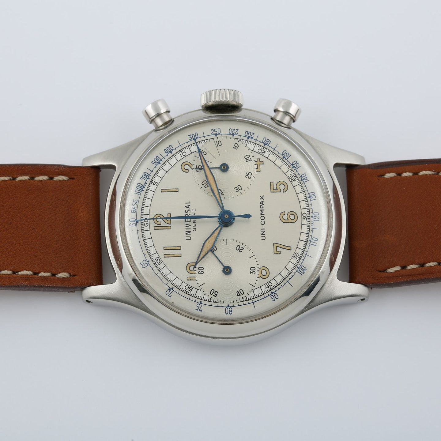 Universal Genève Compax 224106 (1945) - White dial 38 mm Unknown case (5/7)