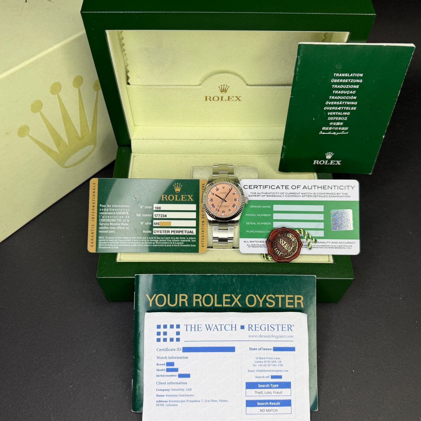 Rolex Oyster Perpetual 31 177234 (2008) - 31mm Staal (3/8)