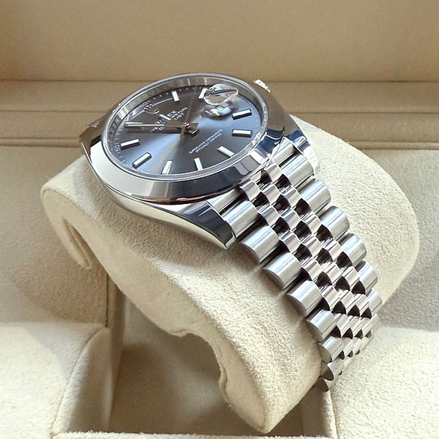 Rolex Datejust 41 126300 (2024) - Grijs wijzerplaat 48mm Staal (5/7)
