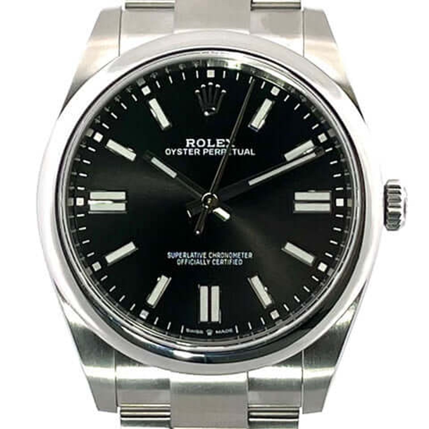 Rolex Oyster Perpetual 41 124300 (2025) - Black dial 41 mm Steel case (1/8)