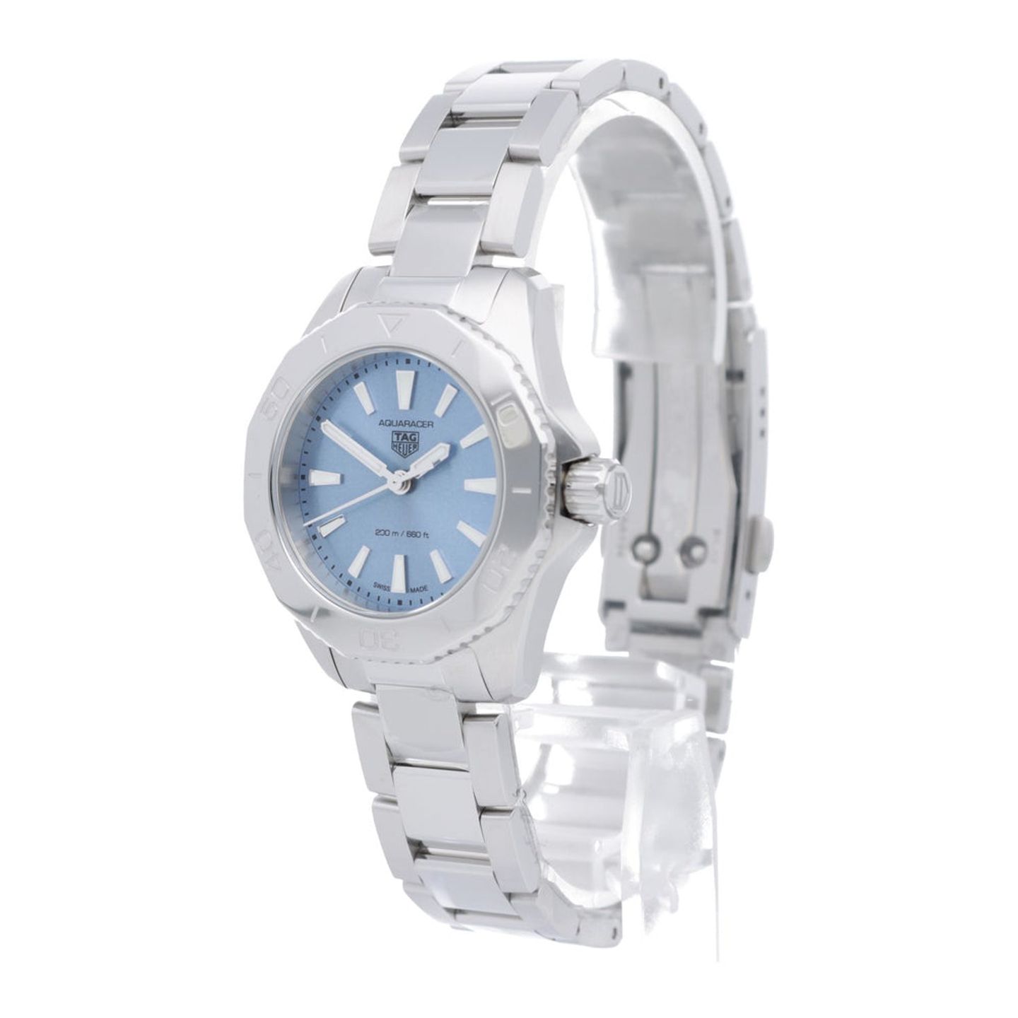 TAG Heuer Aquaracer Lady WBP1415.BA0622 (2024) - Blue dial 30 mm Steel case (2/7)