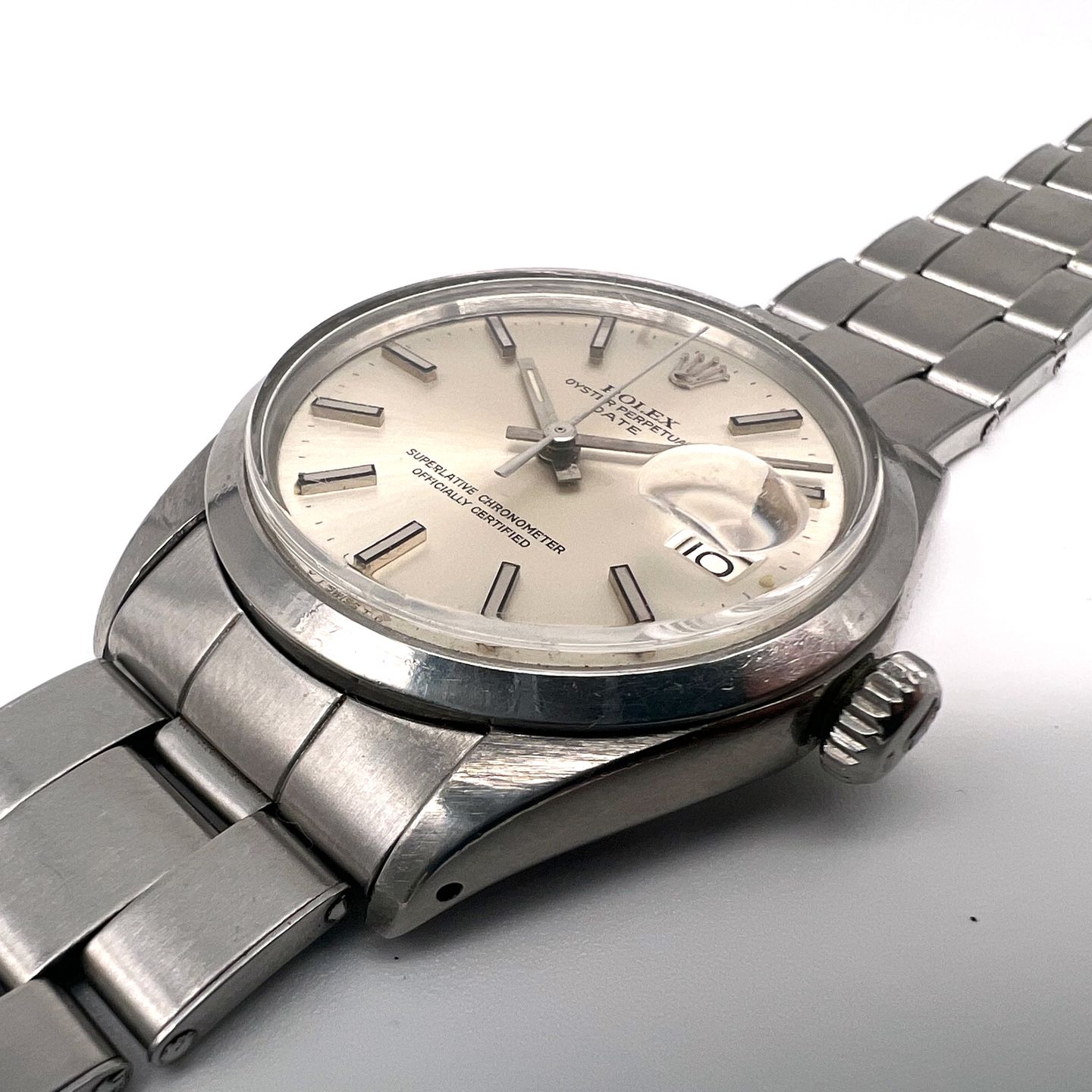 Rolex Oyster Perpetual Date 1500 (1971) - Champagne dial 34 mm Steel case (4/5)