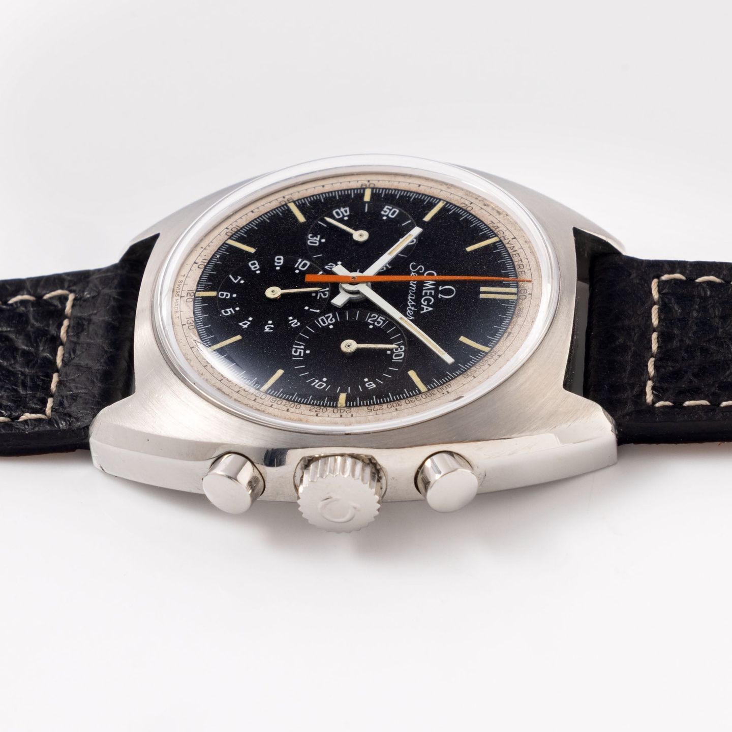 Omega Seamaster 145.006 (1967) - Zwart wijzerplaat 43mm Staal (8/8)