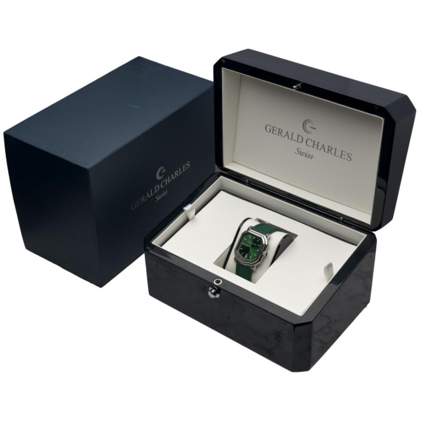 Gerald Charles Unknown GC2.0-A-02 (2023) - Groen wijzerplaat 40mm Staal (8/8)