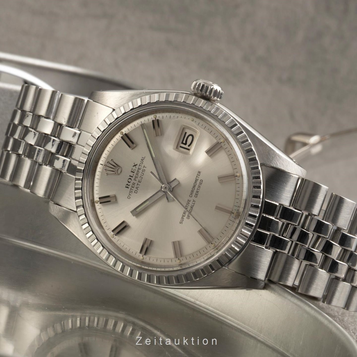 Rolex Datejust 1603 (1971) - Silver dial 36 mm Steel case (2/8)
