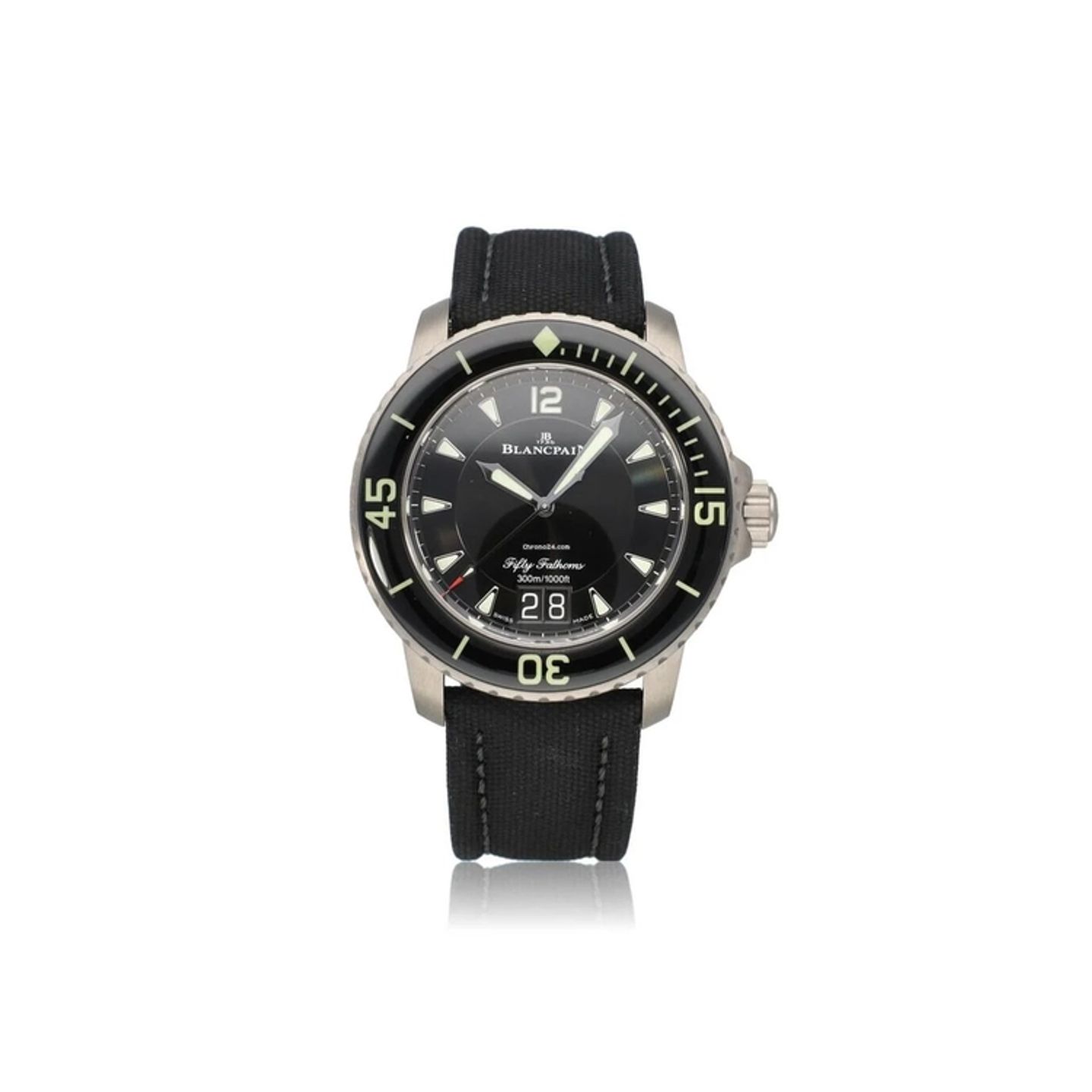 Blancpain Fifty Fathoms 5050-12B30-98B (2026) - Zwart wijzerplaat 46mm Titanium (1/1)