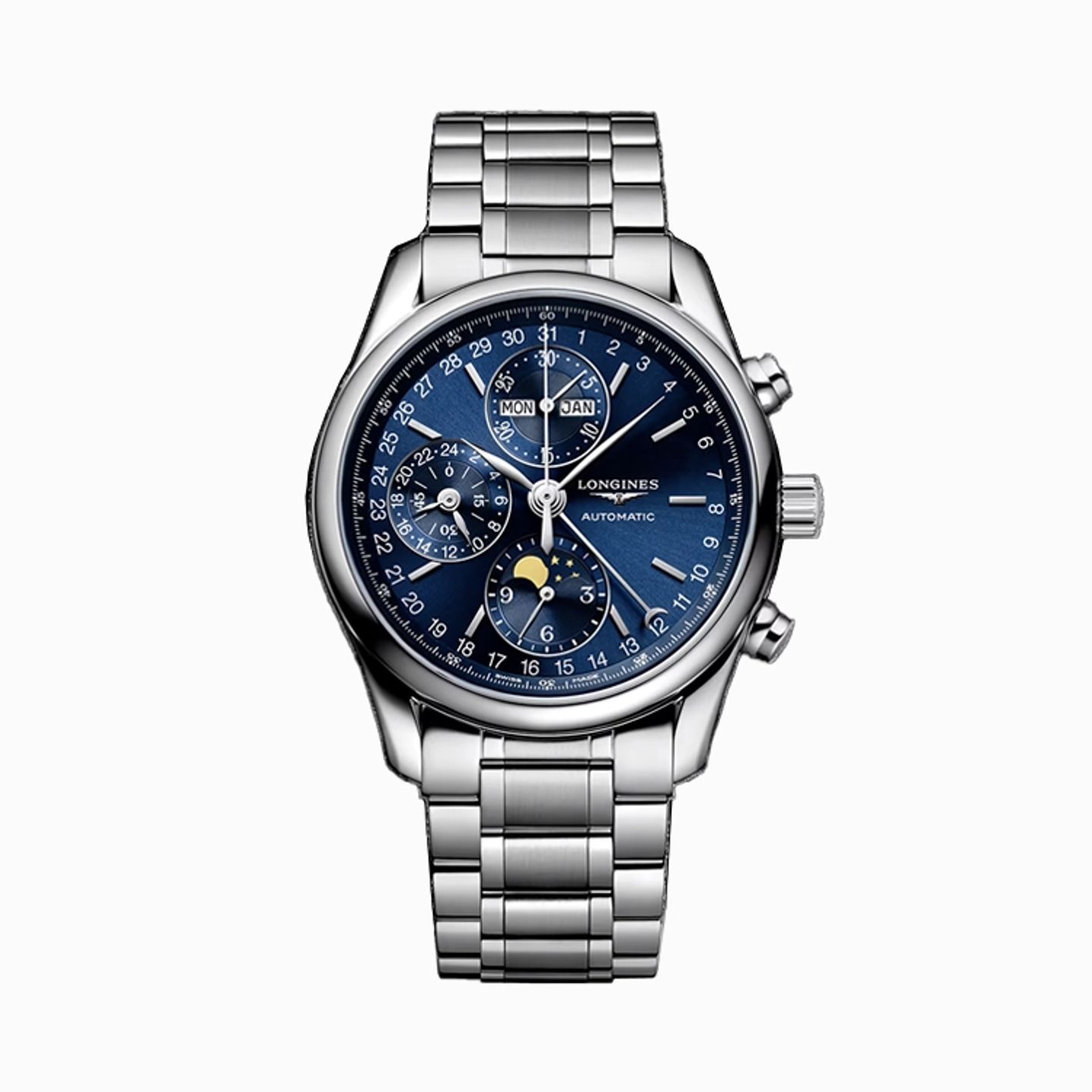 Longines Master Collection L2.673.4.92.6 (2025) - Blauw wijzerplaat 40mm Staal (1/1)