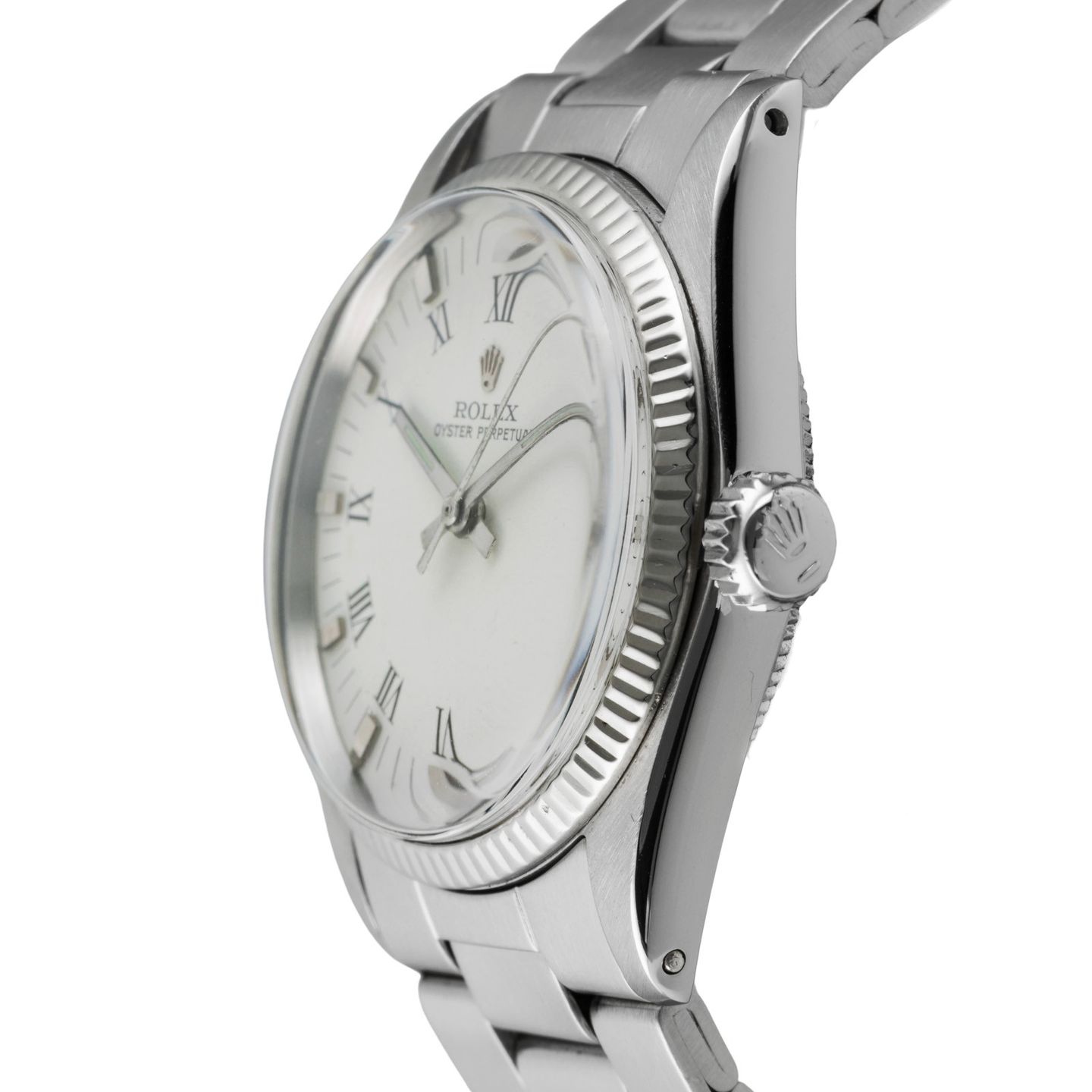 Rolex Oyster Perpetual 6551 (1969) - Wit wijzerplaat 31mm Staal (6/8)