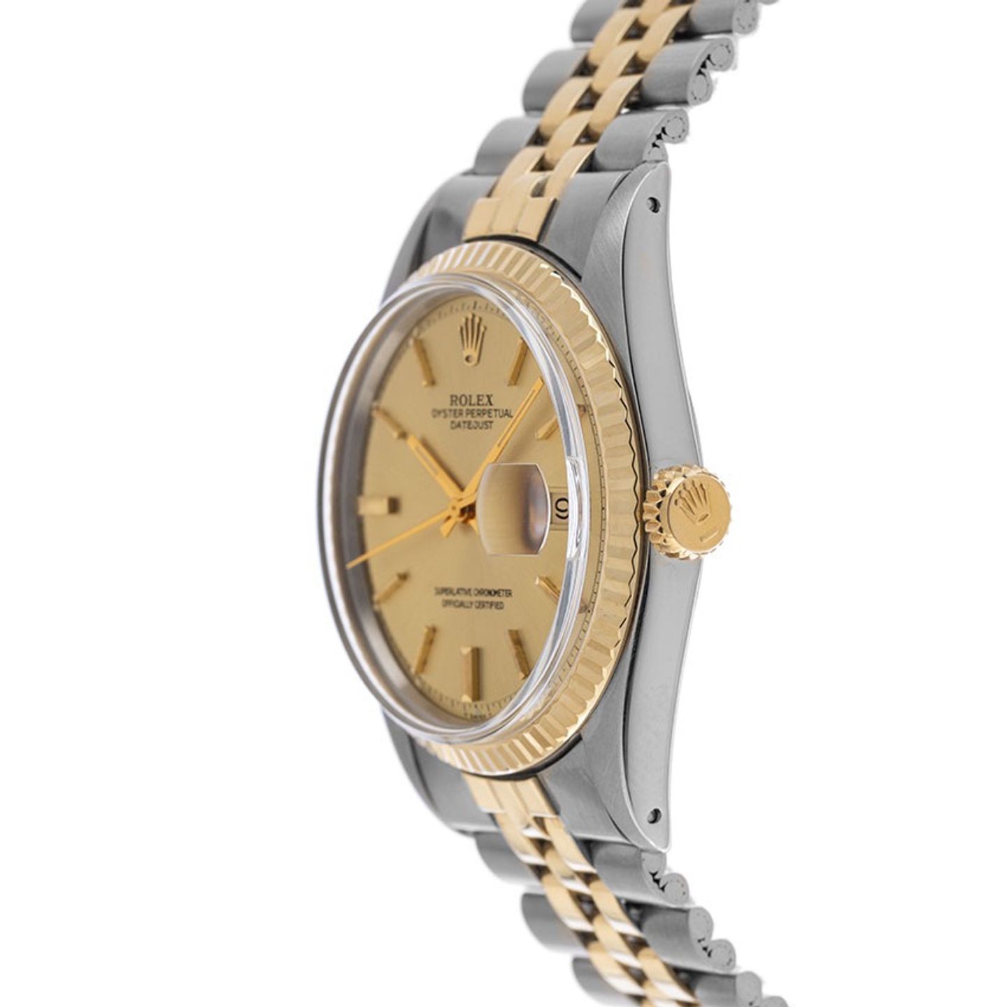 Rolex Datejust 1601 (1964) - Champagne dial 36 mm Gold/Steel case (4/8)