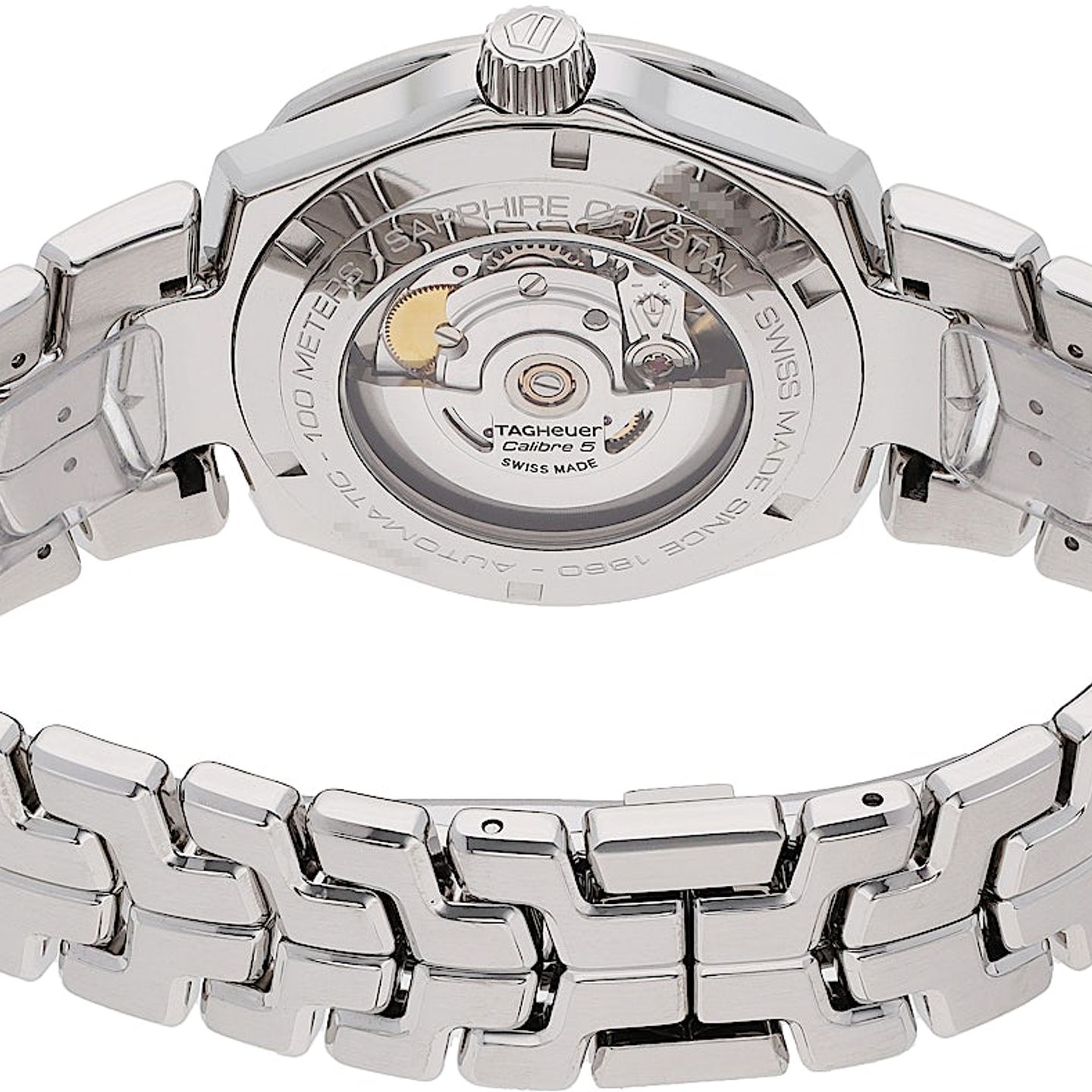 TAG Heuer Link Calibre 5 WBC2110.BA0603 (2019) - Black dial 41 mm Steel case (5/5)