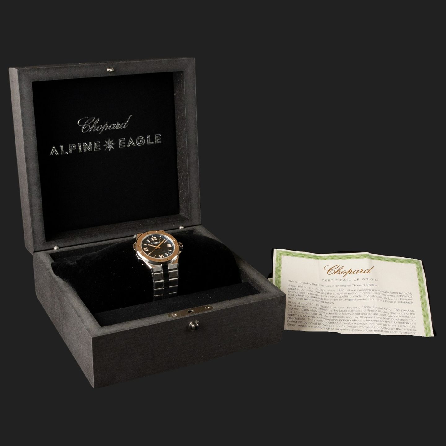 Chopard Alpine Eagle 298600-3001 (2023) - Blauw wijzerplaat 41mm Staal (8/8)