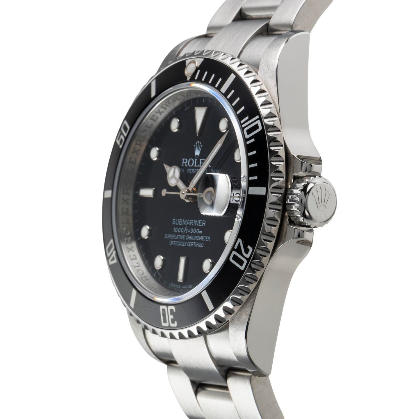 Rolex Submariner Date 16610T (2009) - Zwart wijzerplaat 40mm Staal (6/8)