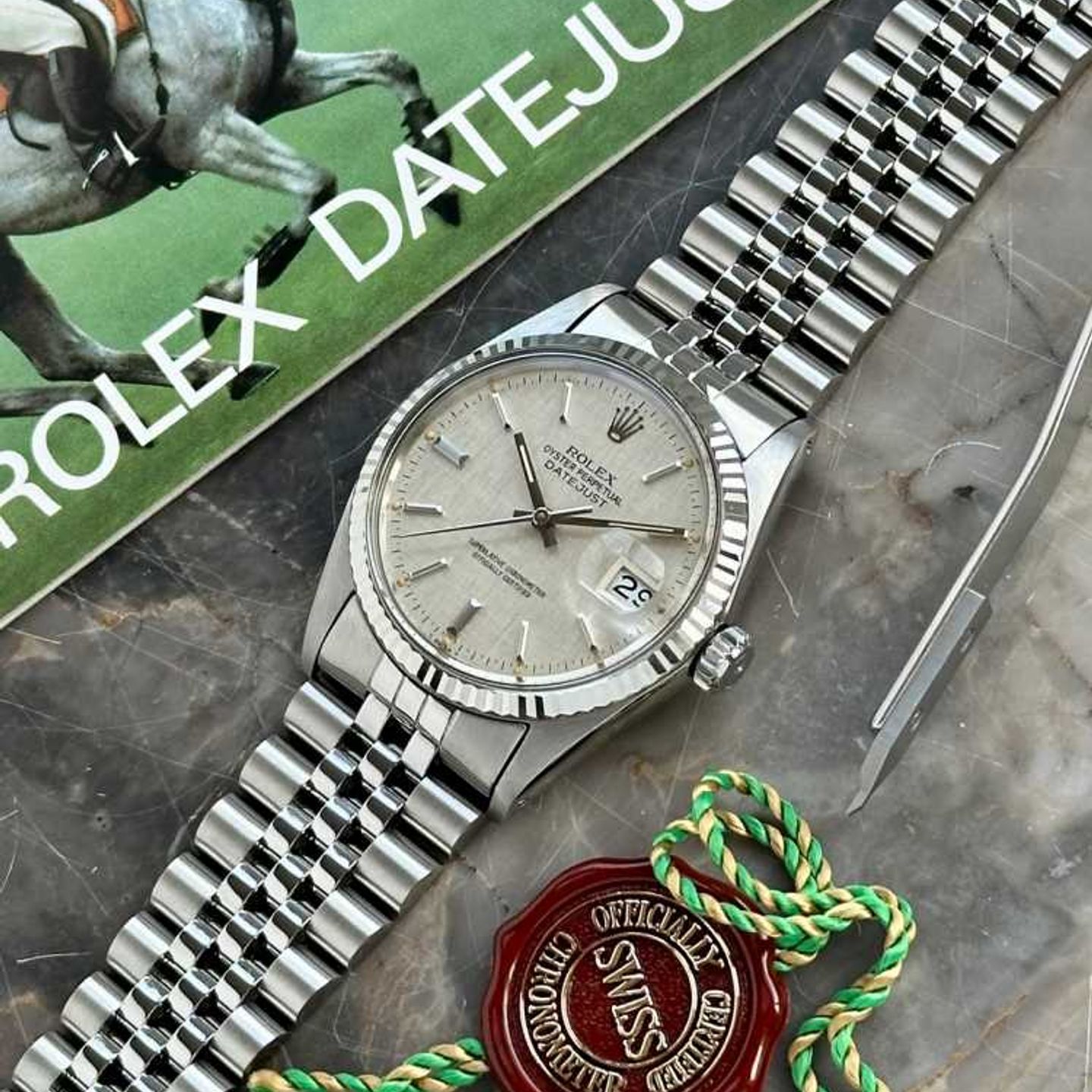 Rolex Datejust 36 16014 (1979) - Zilver wijzerplaat 36mm Staal (6/8)