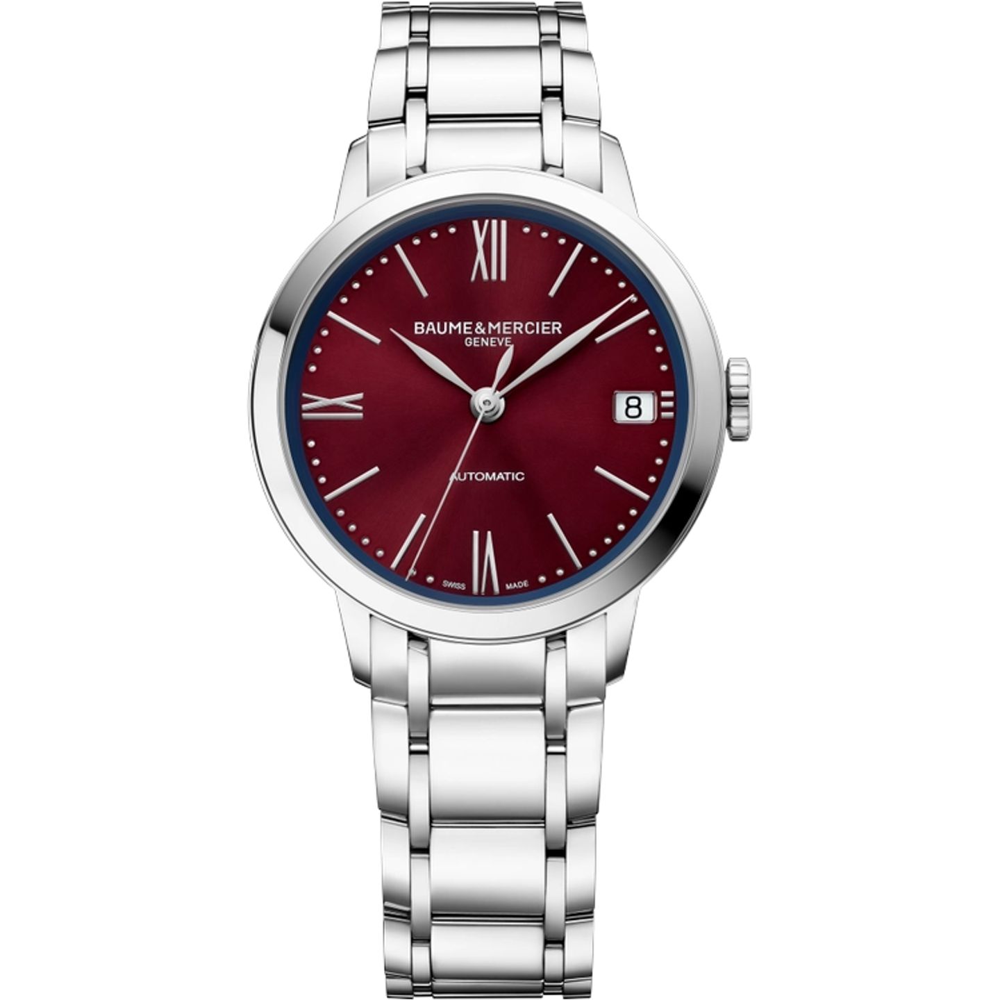 Baume & Mercier Classima M0A10691 (2026) - Rood wijzerplaat 34mm Staal (1/1)