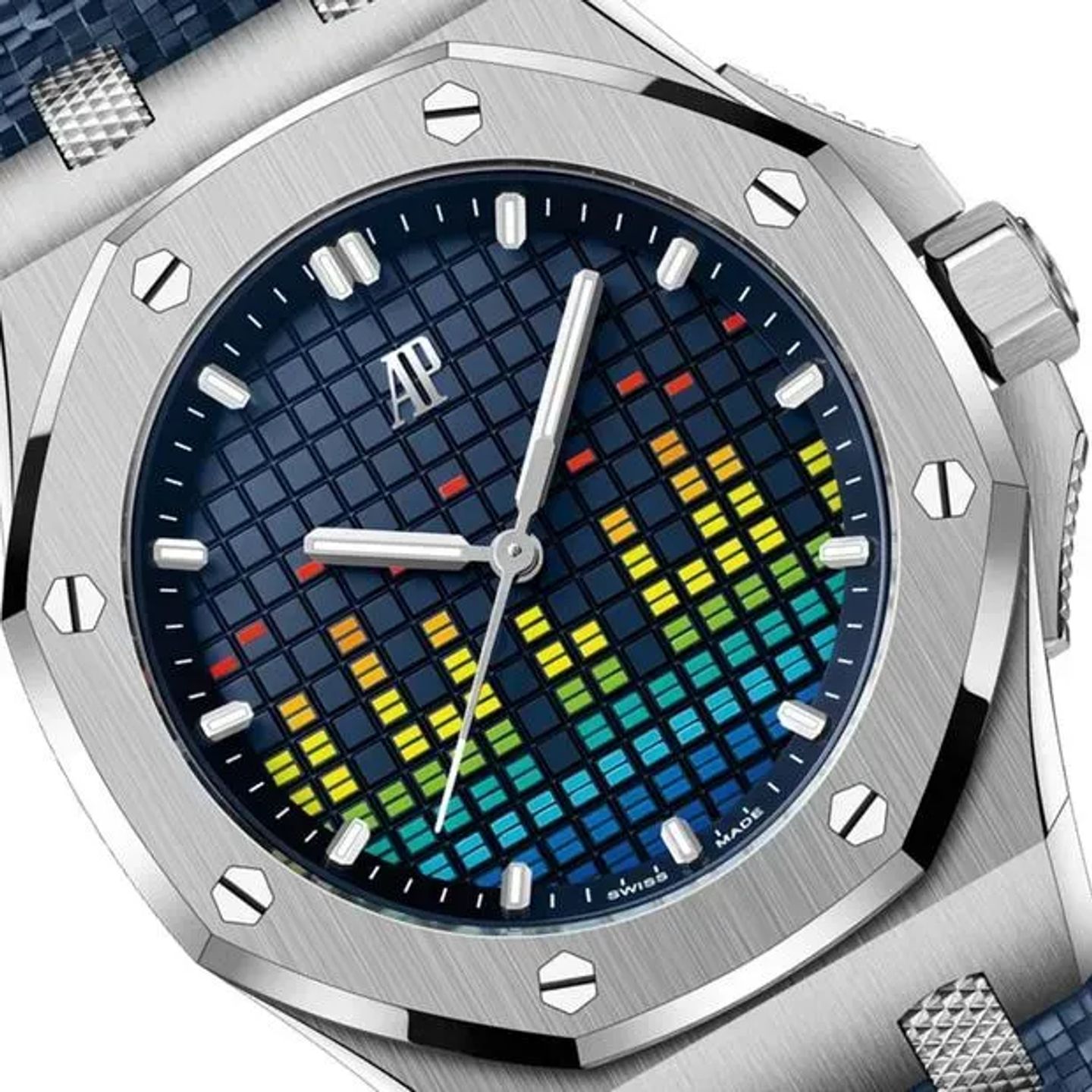 Audemars Piguet Royal Oak Offshore 77600TI.OO.A343CA.01 (2023) - Blue dial 37 mm Titanium case (2/6)