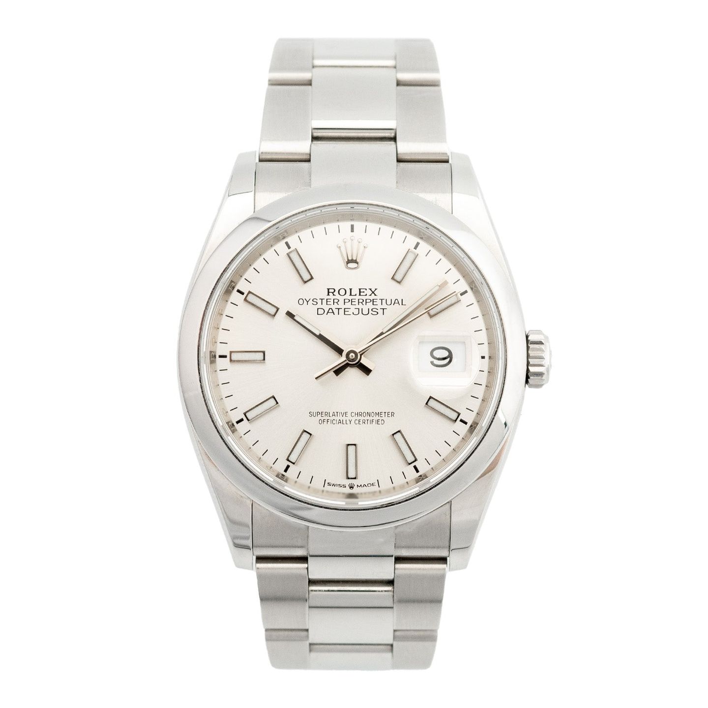 Rolex Datejust 36 126200 (2020) - Zilver wijzerplaat 36mm Staal (1/5)