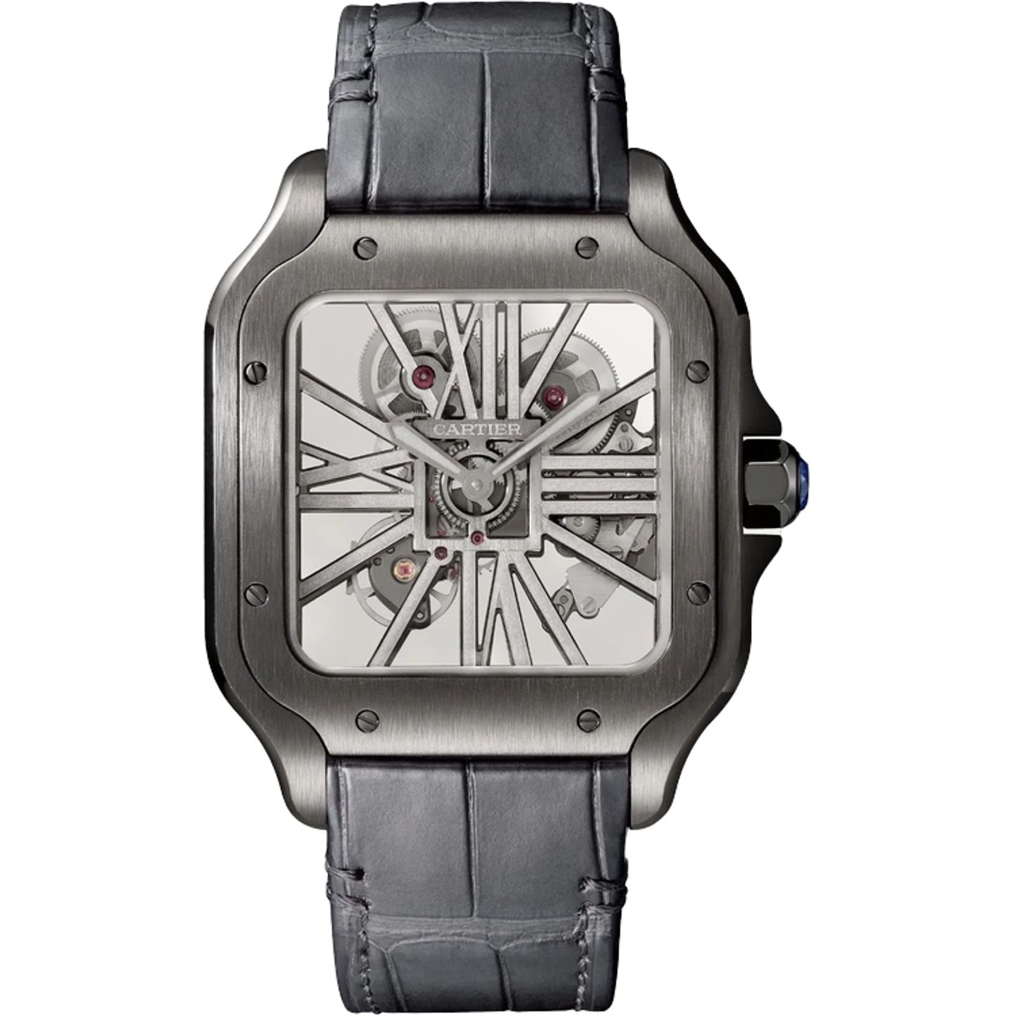 Cartier Santos WHSA0009 (2026) - Transparant wijzerplaat 48mm Staal (1/1)
