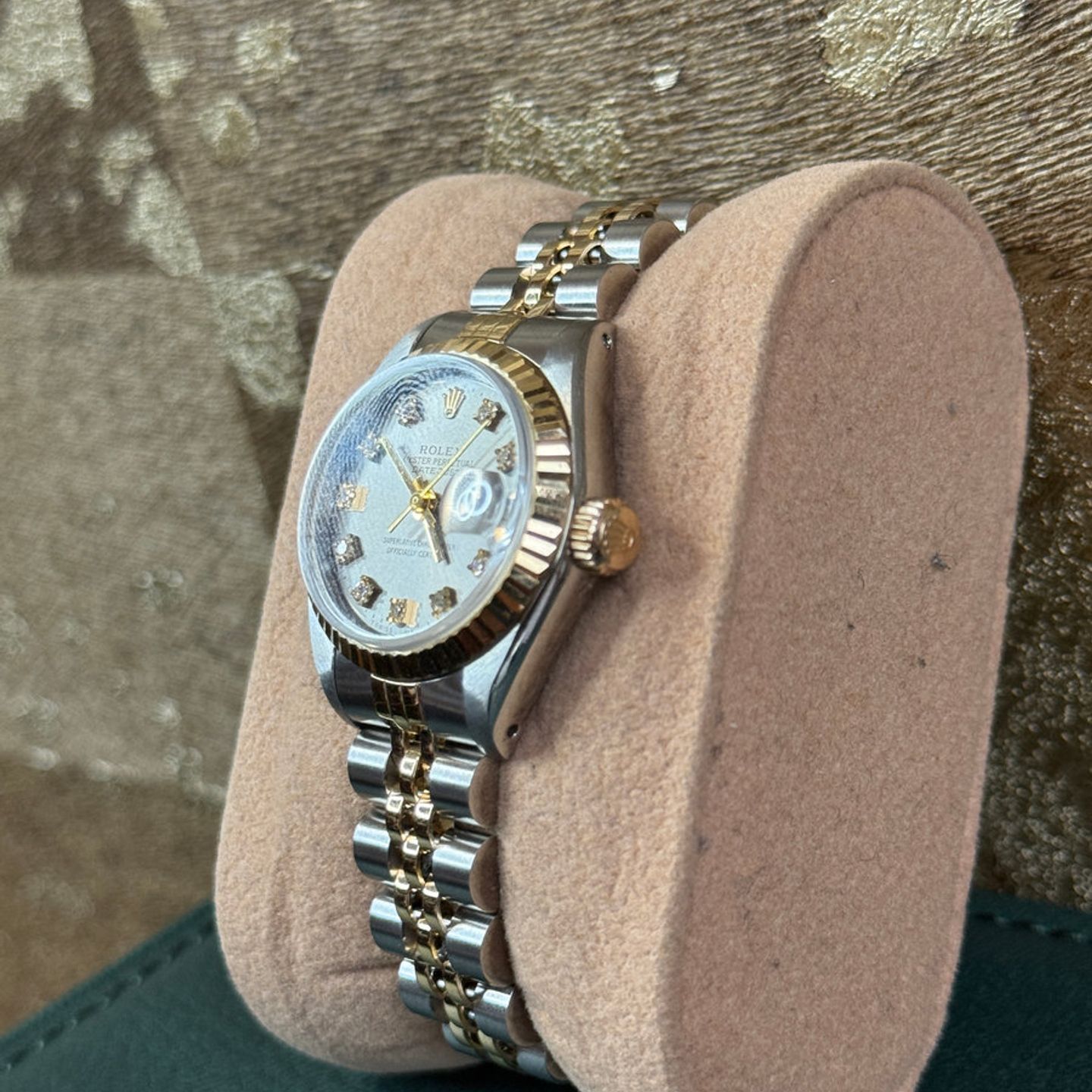 Rolex Lady-Datejust 69173 (1989) - Grey dial 26 mm Gold/Steel case (8/8)