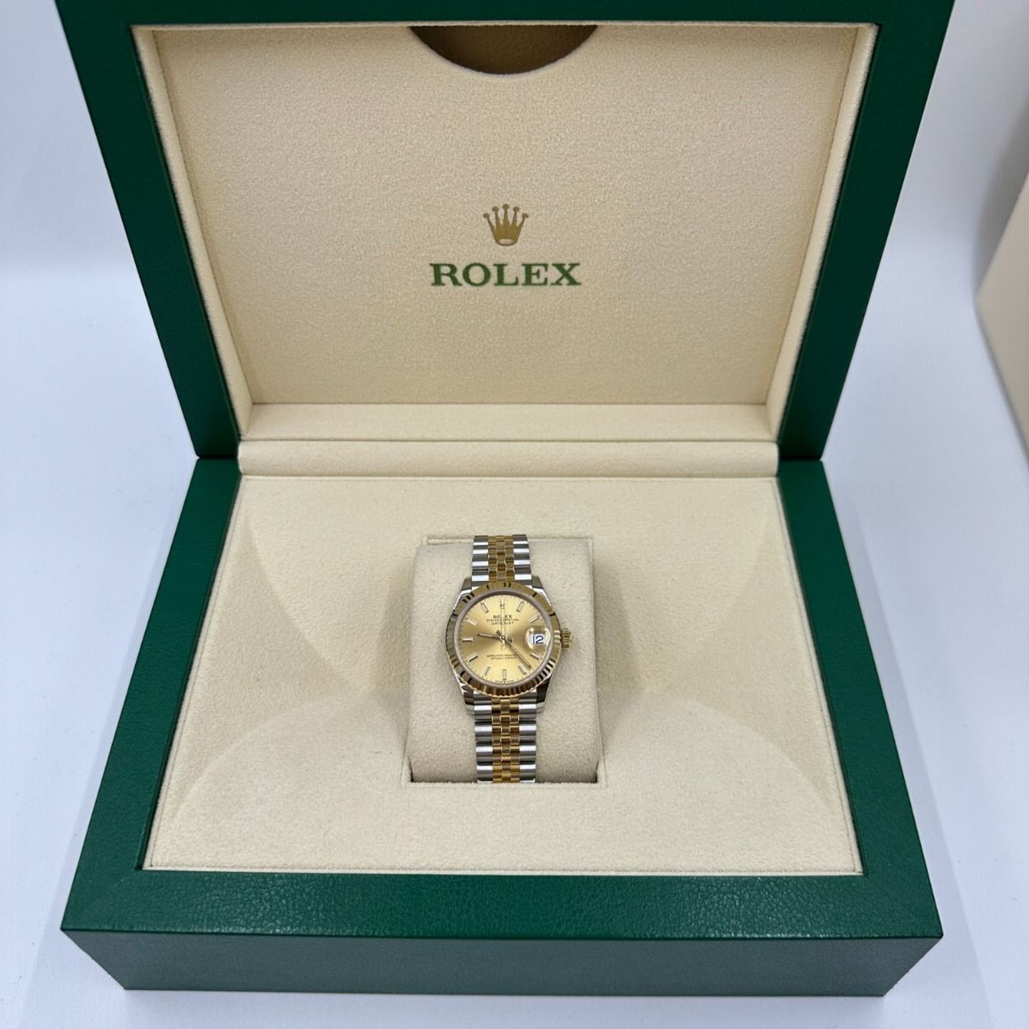 Rolex Datejust 31 278273 (2024) - Champagne wijzerplaat 31mm Staal (3/8)