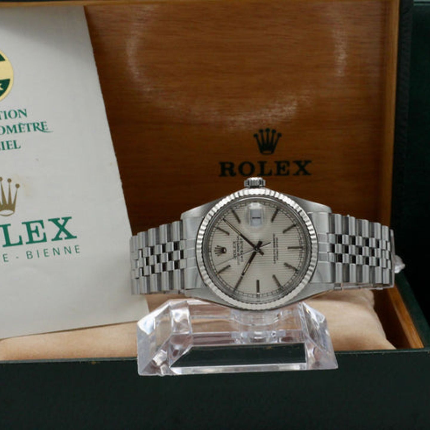 Rolex Datejust 36 16014 (1984) - Zilver wijzerplaat 36mm Staal (3/7)