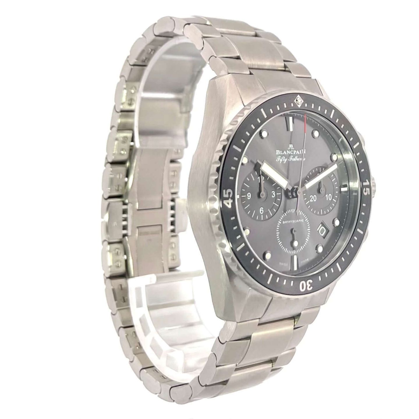 Blancpain Fifty Fathoms Bathyscaphe 5200-1210-98S (2025) - Grey dial 44 mm Titanium case (4/8)