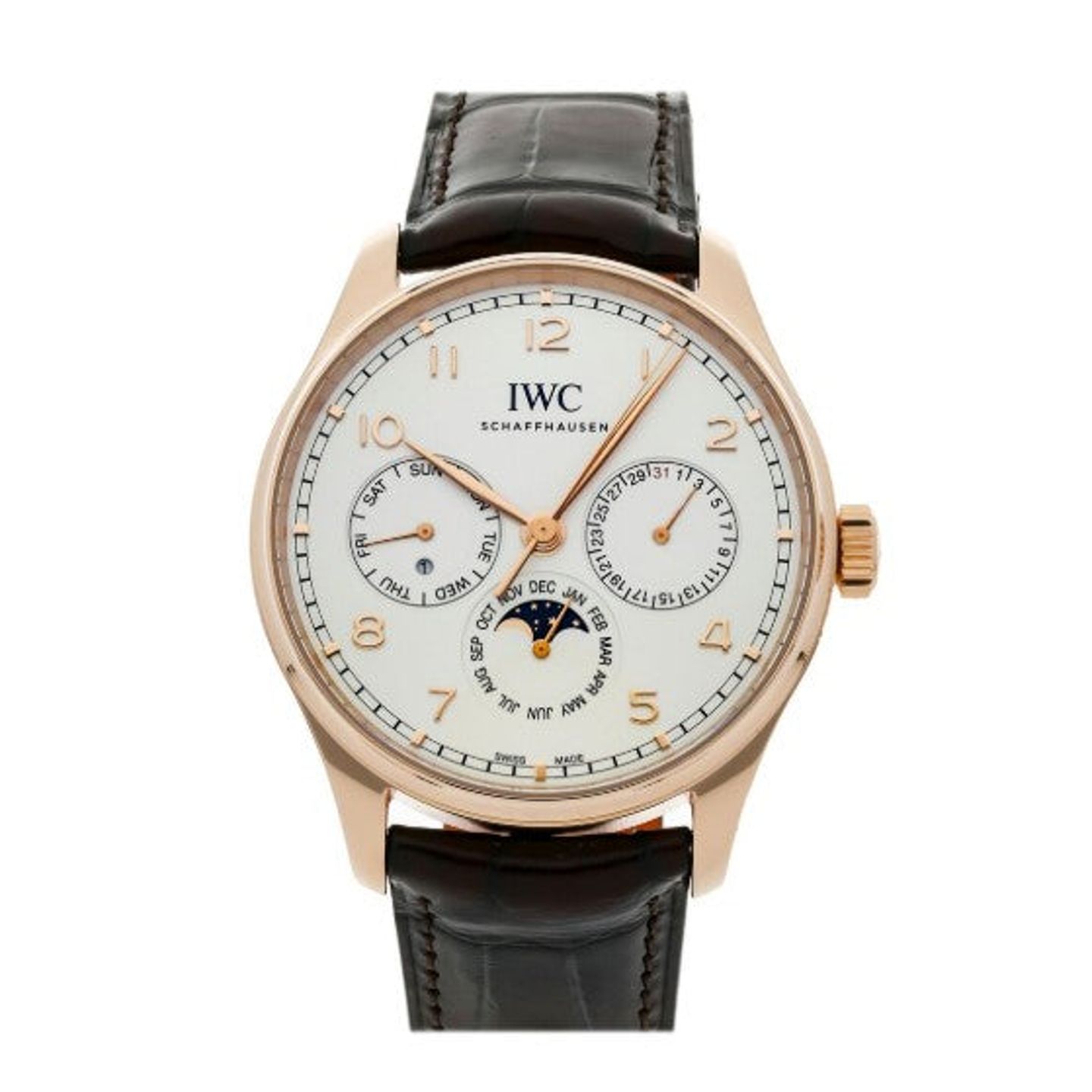 IWC Portuguese Perpetual Calendar IW344202 (2026) - Silver dial 42 mm Red Gold case (1/1)