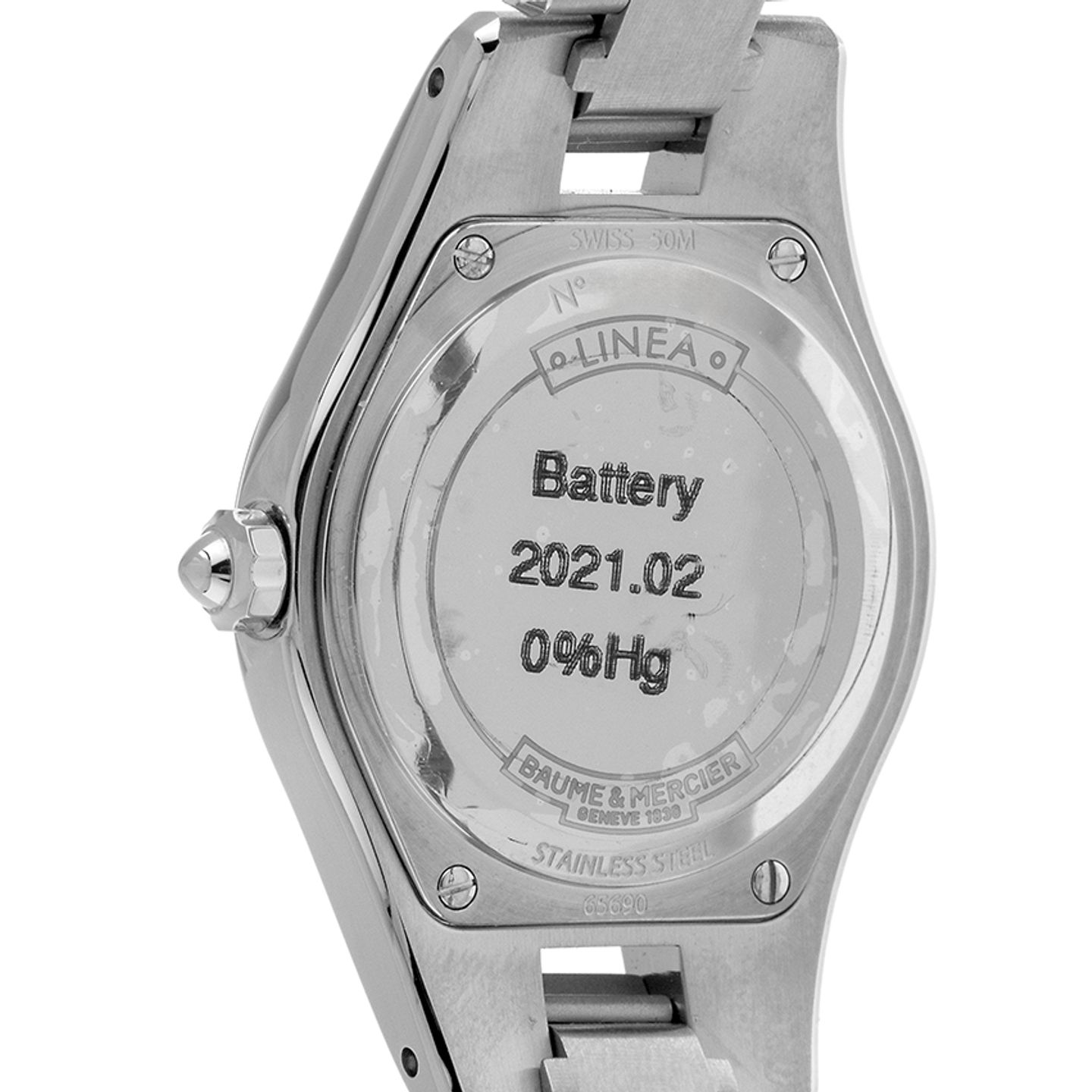 Baume & Mercier Linea M0A10009 (2024) - Zilver wijzerplaat 28mm Staal (6/7)