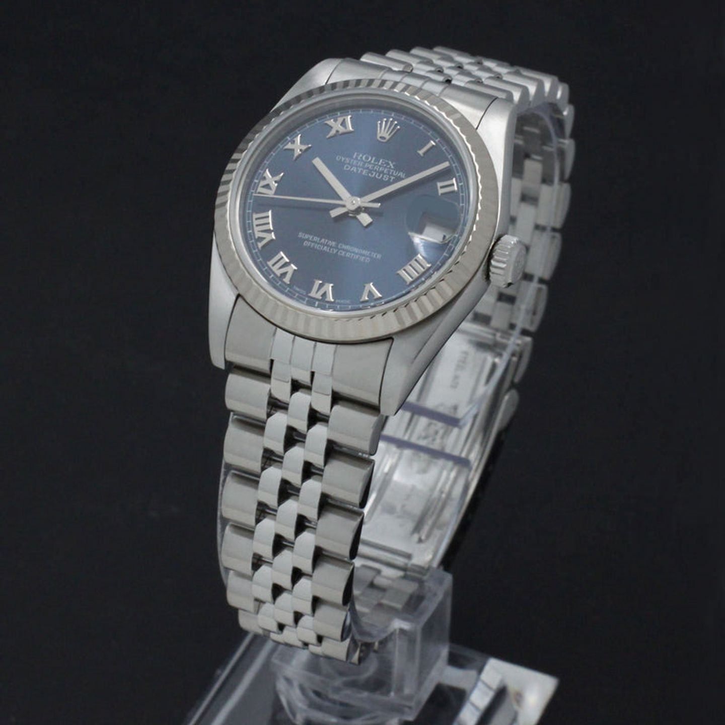 Rolex Datejust 31 68274 (1999) - Blue dial 31 mm Steel case (5/7)