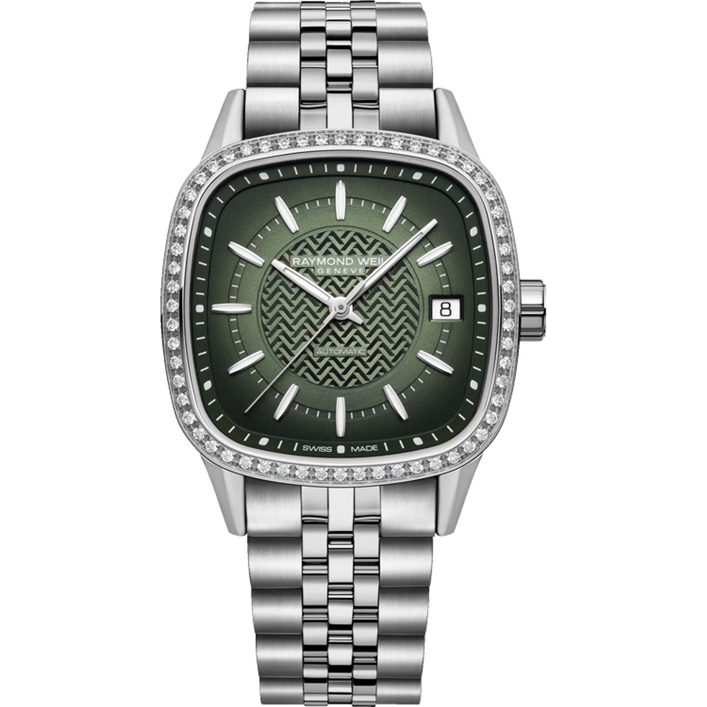 Raymond Weil Freelancer 2490-STS-52051 (2026) - Groen wijzerplaat 34mm Staal (1/1)