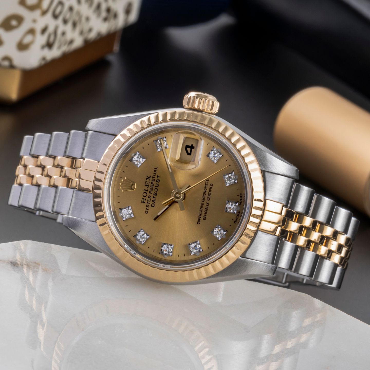 Rolex Lady-Datejust 69173 (Onbekend (willekeurig serienummer)) - 26mm Goud/Staal (2/8)