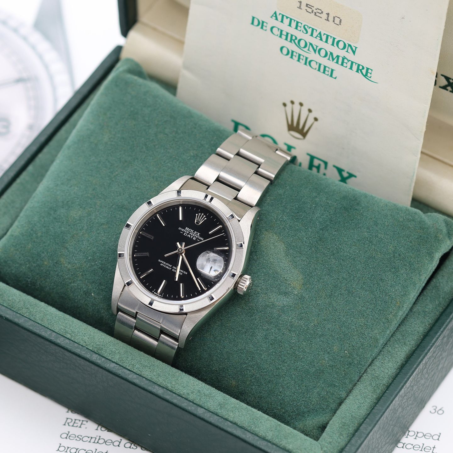 Rolex Oyster Perpetual Date 15210 (1995) - 34 mm Steel case (4/8)