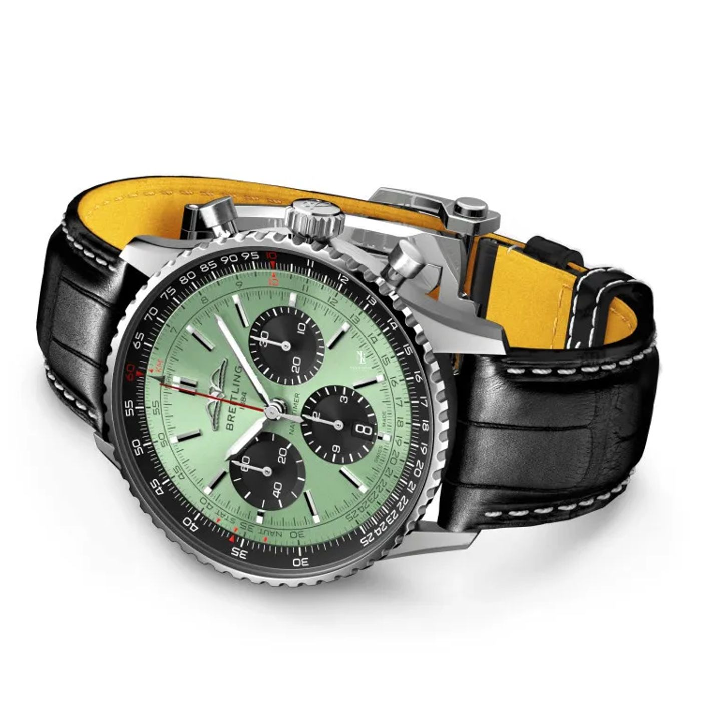 Breitling Navitimer 1 B01 Chronograph AB0138 (2026) - Zwart wijzerplaat 43mm Staal (2/6)