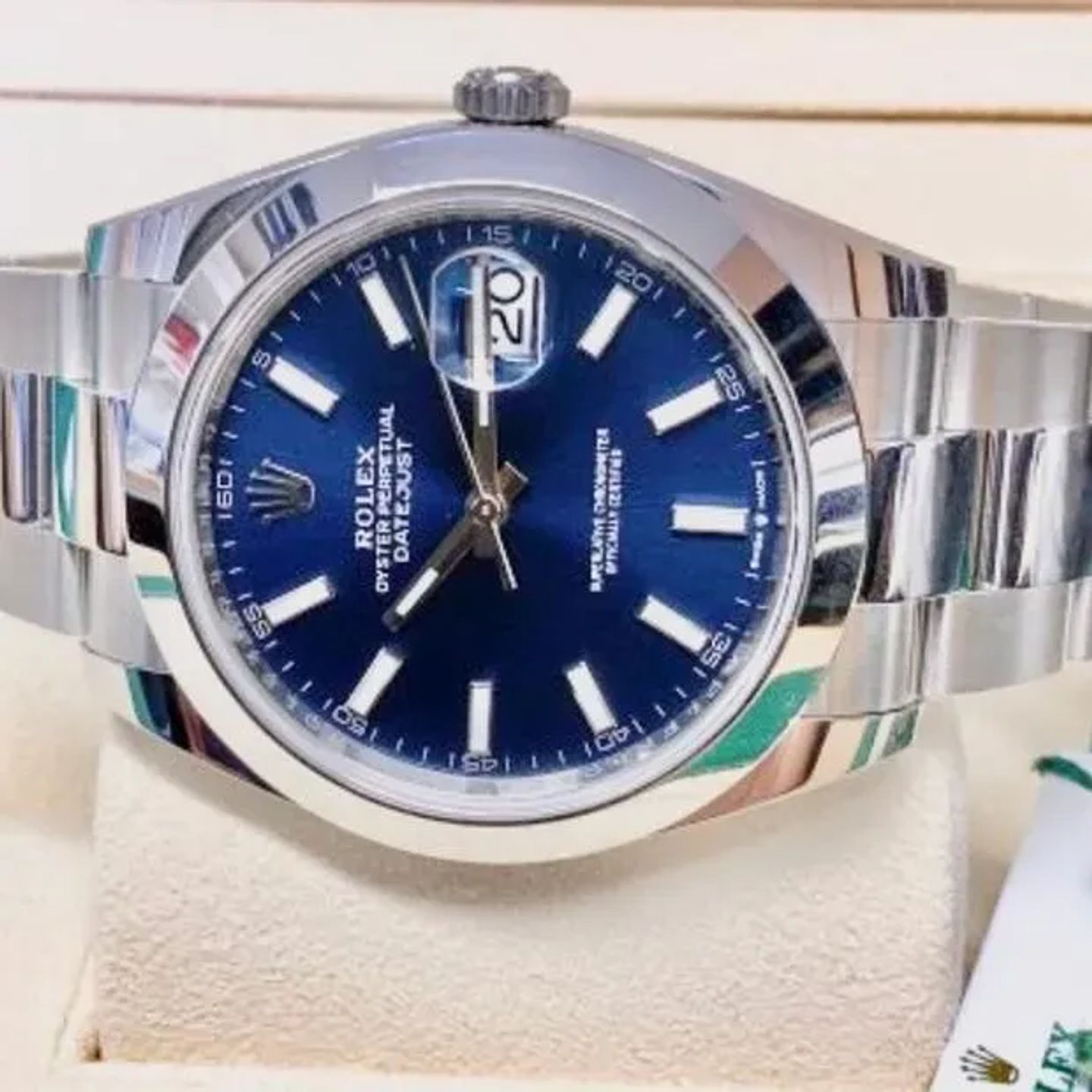 Rolex Datejust 41 126300 (2023) - Blauw wijzerplaat 41mm Staal (3/6)