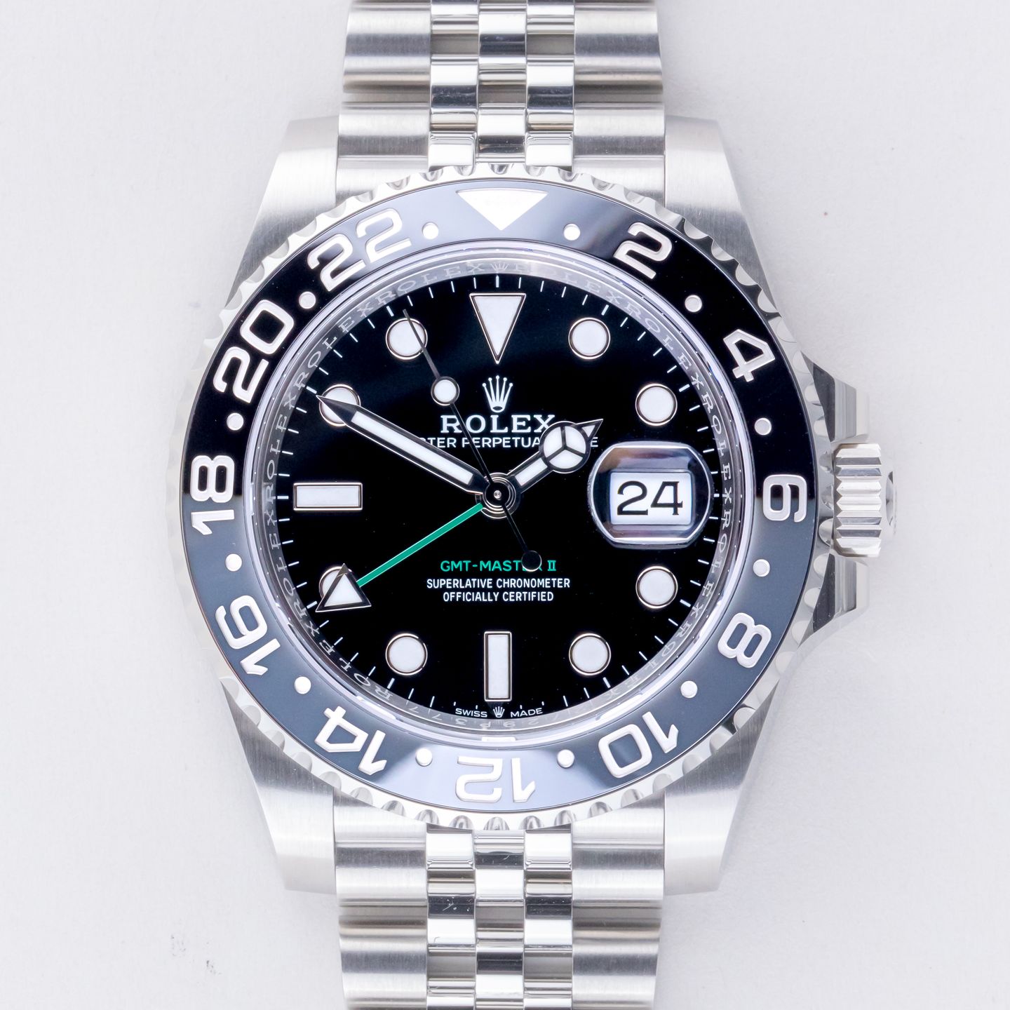Rolex GMT-Master II 126710GRNR (2025) - Zwart wijzerplaat 40mm Staal (3/8)