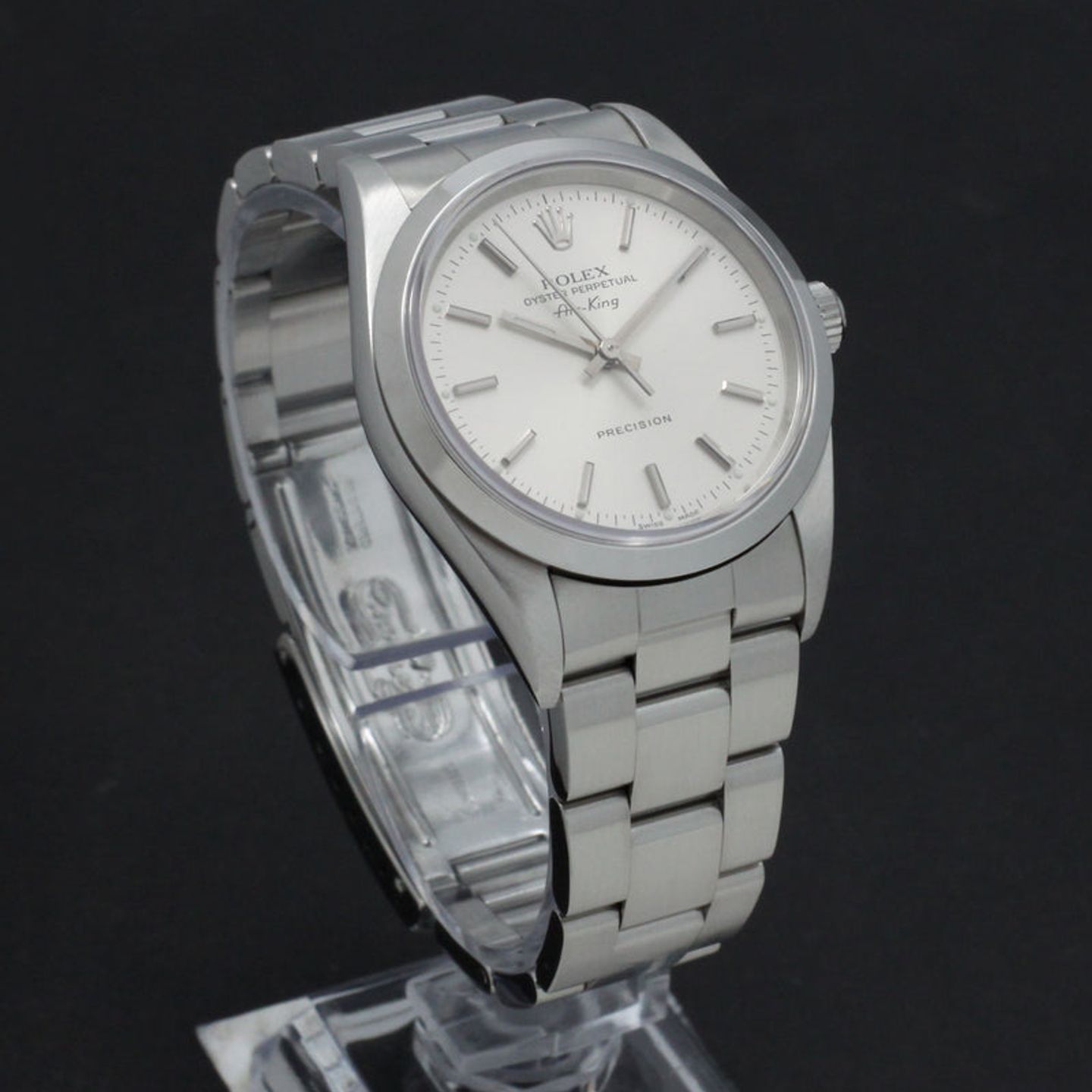 Rolex Air-King 14000 (1999) - Zilver wijzerplaat 34mm Staal (5/7)