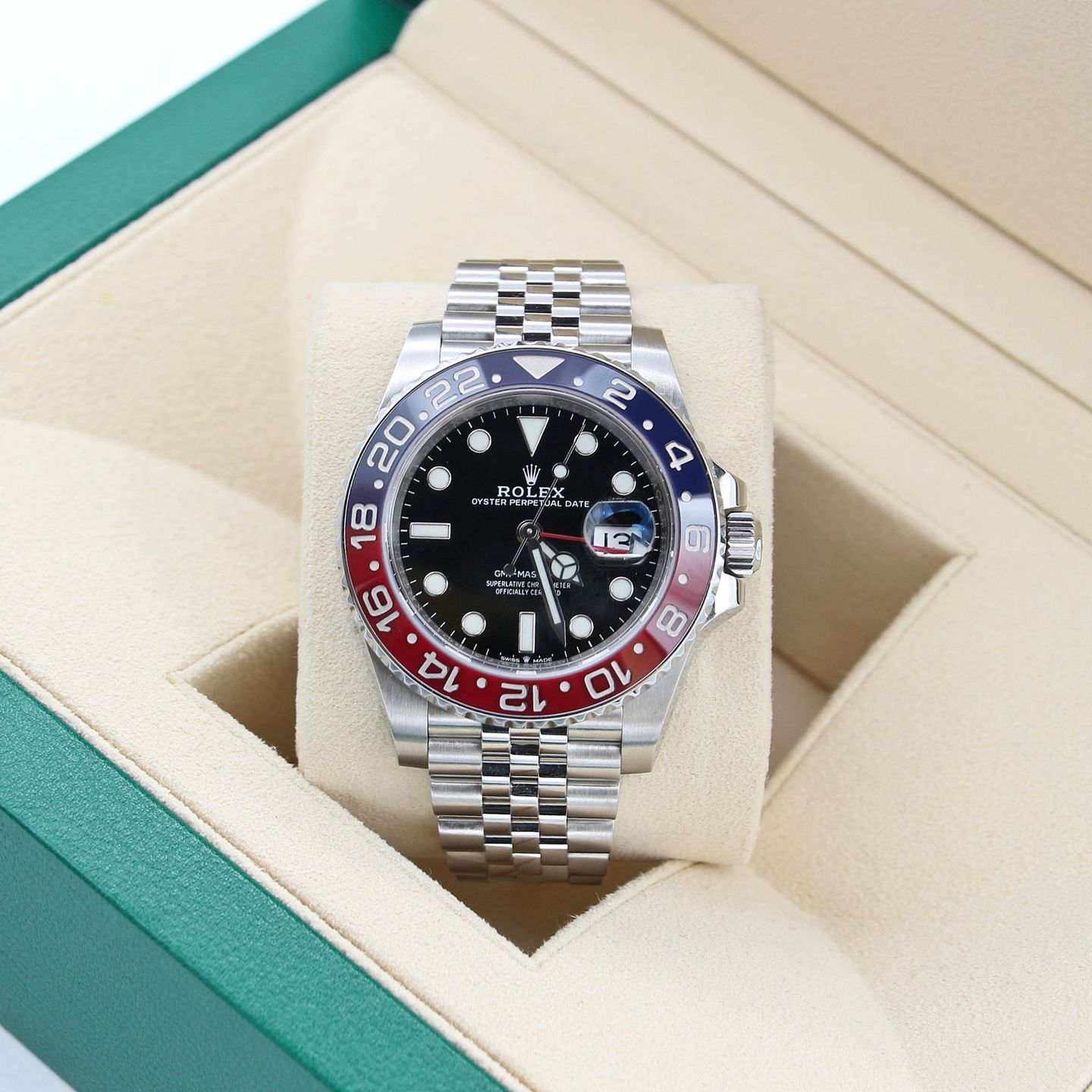 Rolex GMT-Master II 126710BLRO (Onbekend (willekeurig serienummer)) - Zwart wijzerplaat 40mm Staal (1/8)