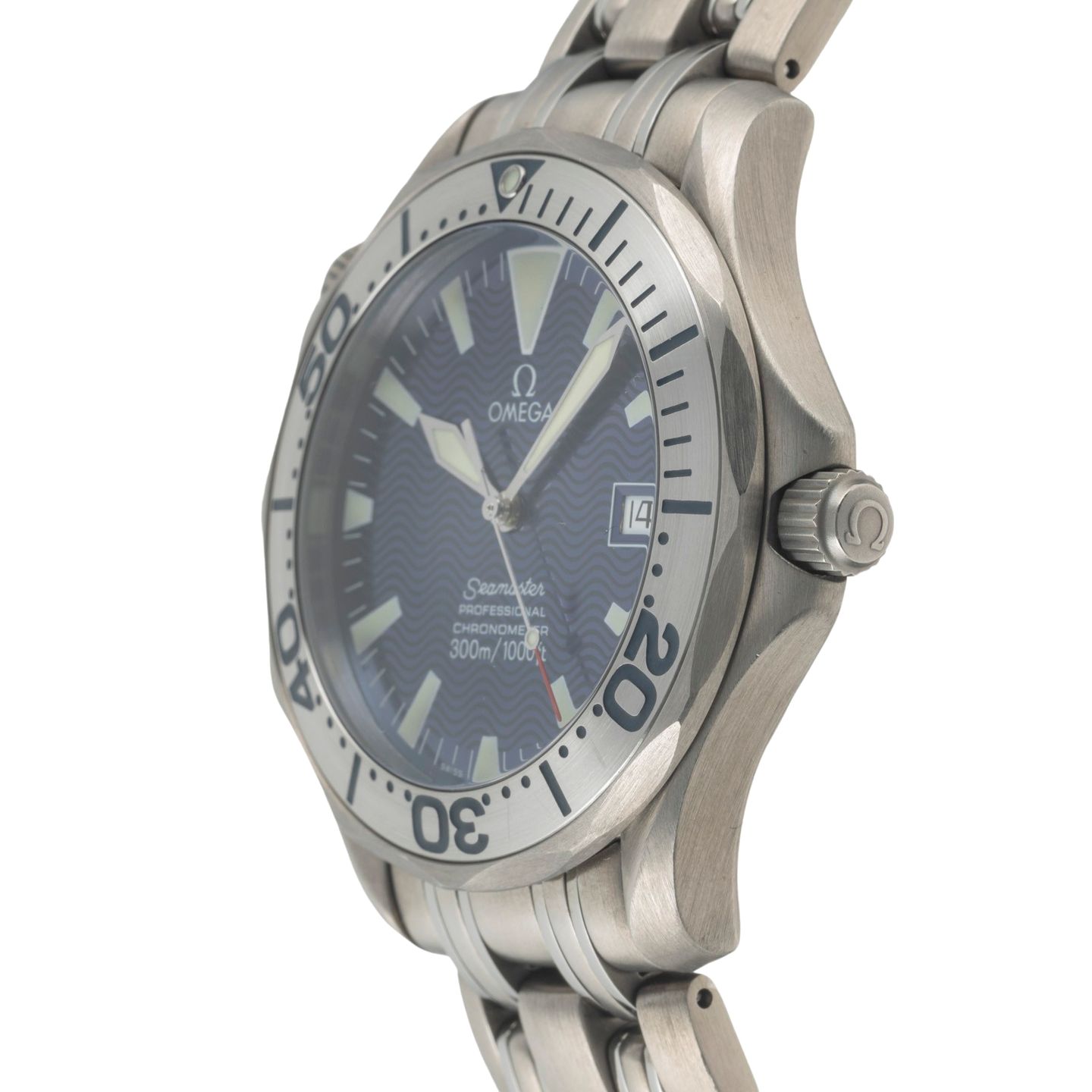 Omega Seamaster Diver 300 M 2231.80.00 (2003) - Blue dial 42 mm Titanium case (6/8)