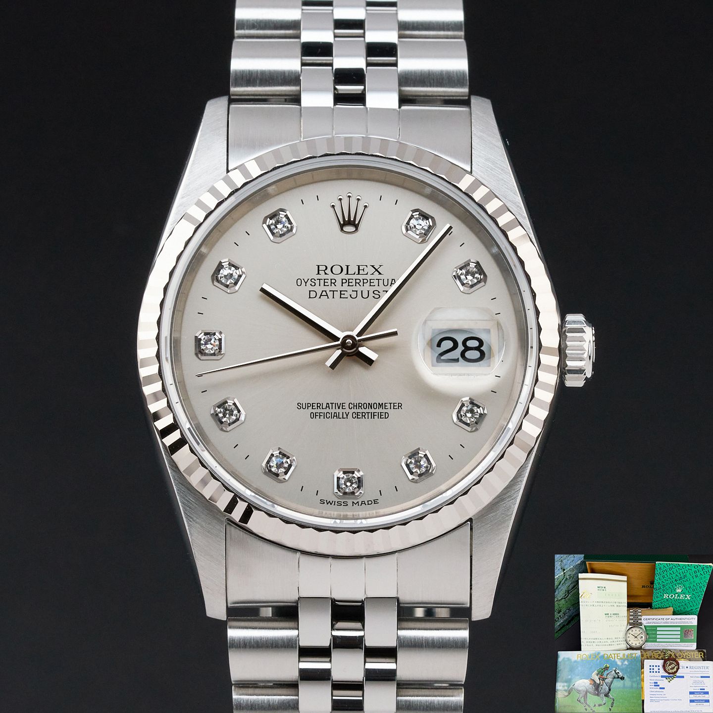 Rolex Datejust 36 16234 (1996) - 36 mm Steel case (1/8)