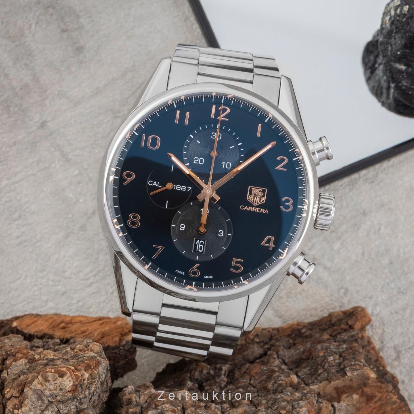 TAG Heuer Carrera Calibre 1887 CAR2014 (2015) - 43mm Staal (3/8)